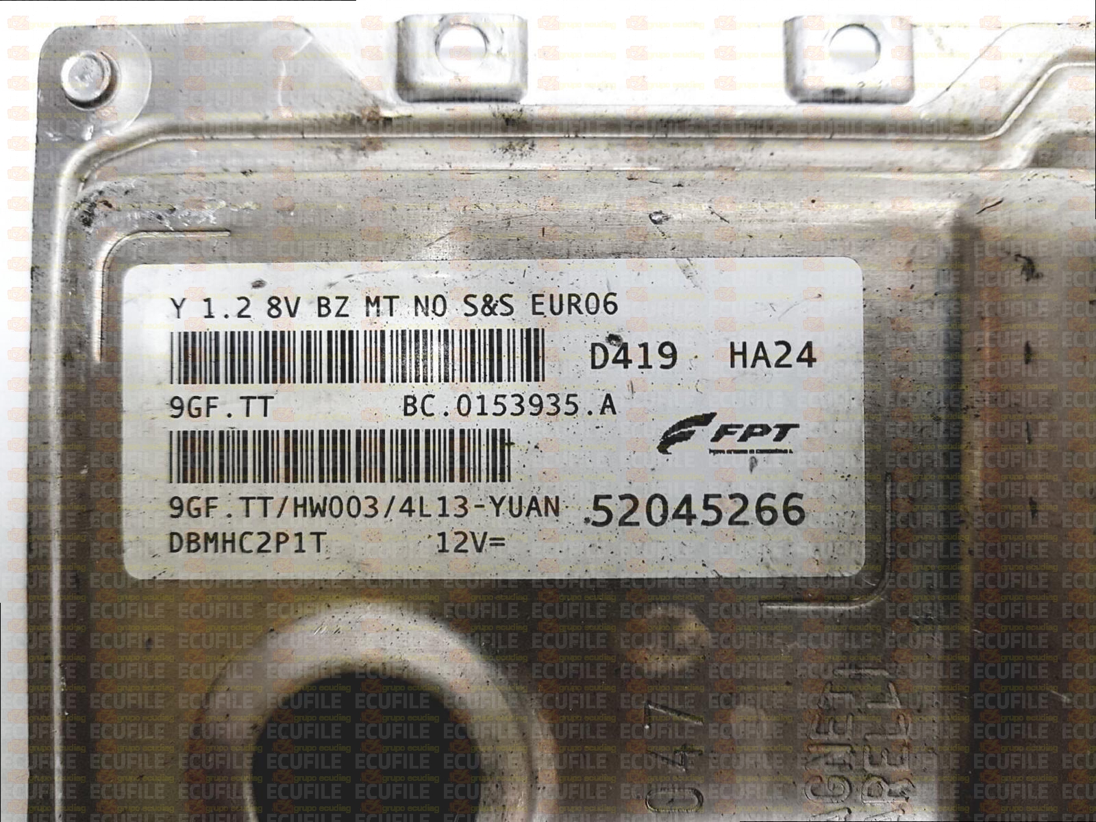 MAGNETI MARELLI 9GF.TH BC.0116768.F FIAT PUNTO 1.2 52032655 HW003 EEPROM 95640
