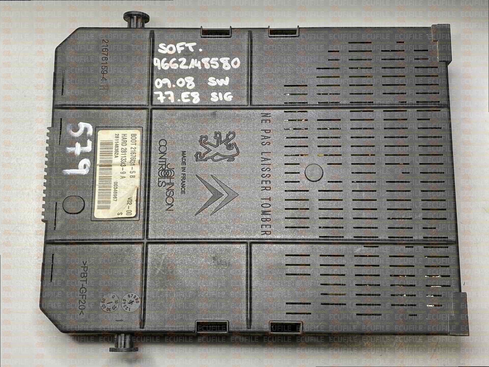 JOHNSON CONTROLS BSI 2004 H03-01 28113343-9A PEUGEOT 307 9660105780 SW 9662148580 - 09.08 SIGNATURE 77.E8