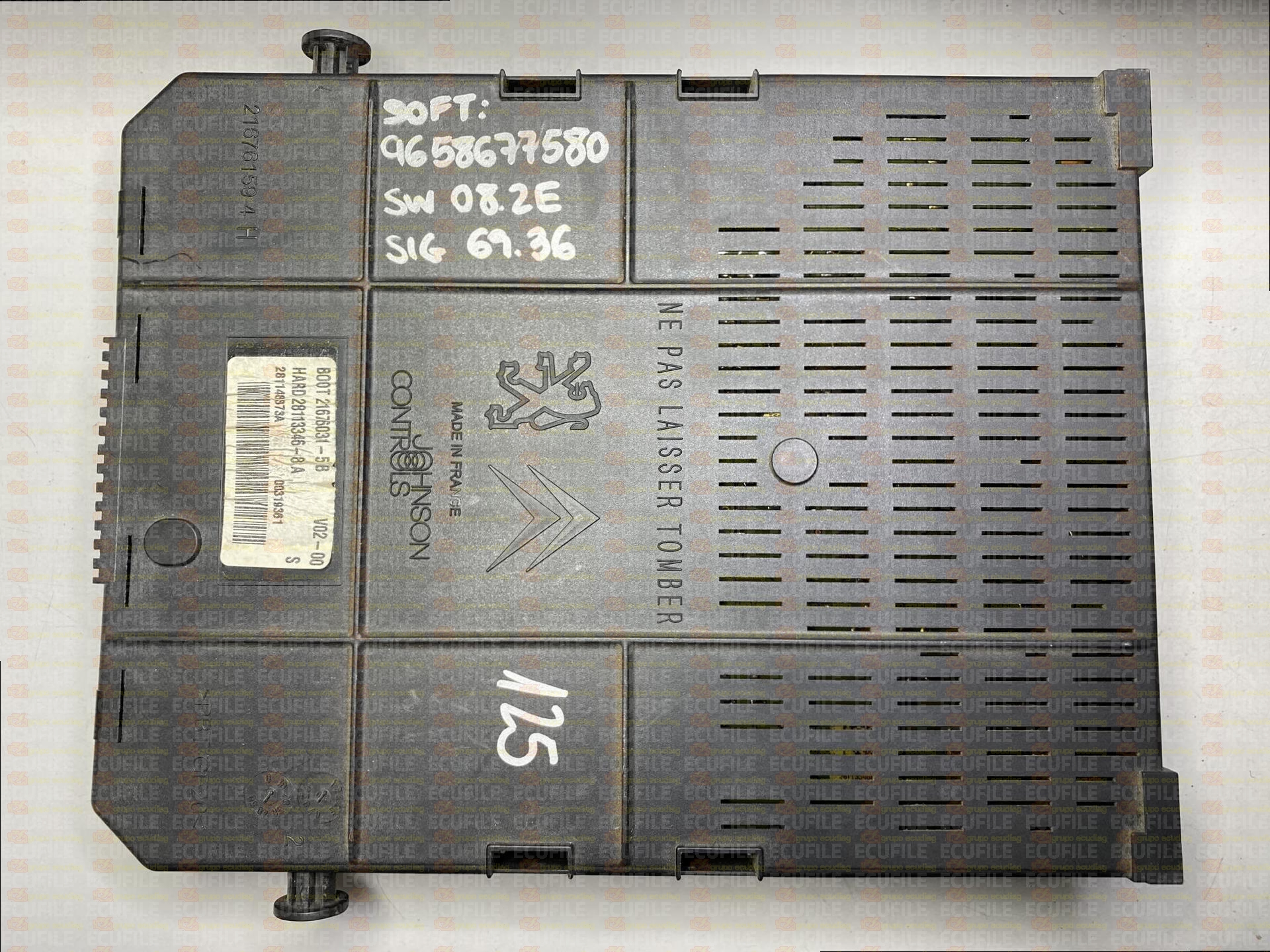 JOHNSON CONTROLS BSI 2004 H05-01 28113346-8A CITROEN C4 9660105980 SW 9658677580 - 08.2E SIGNATURE 69.36