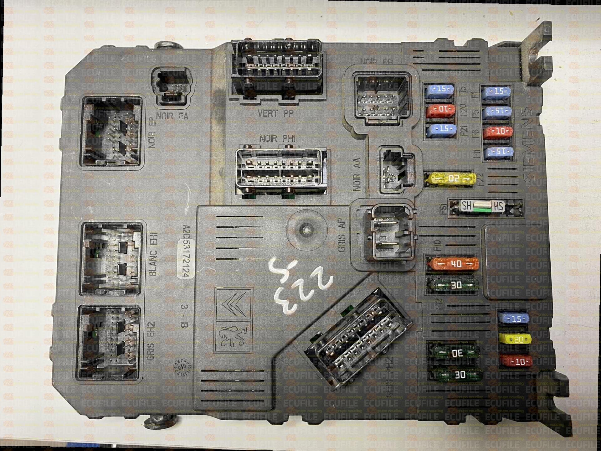 SIEMENS BSI E02-00 S118085220F CITROEN XSARA PICASSO I 9657999780 MG 190A