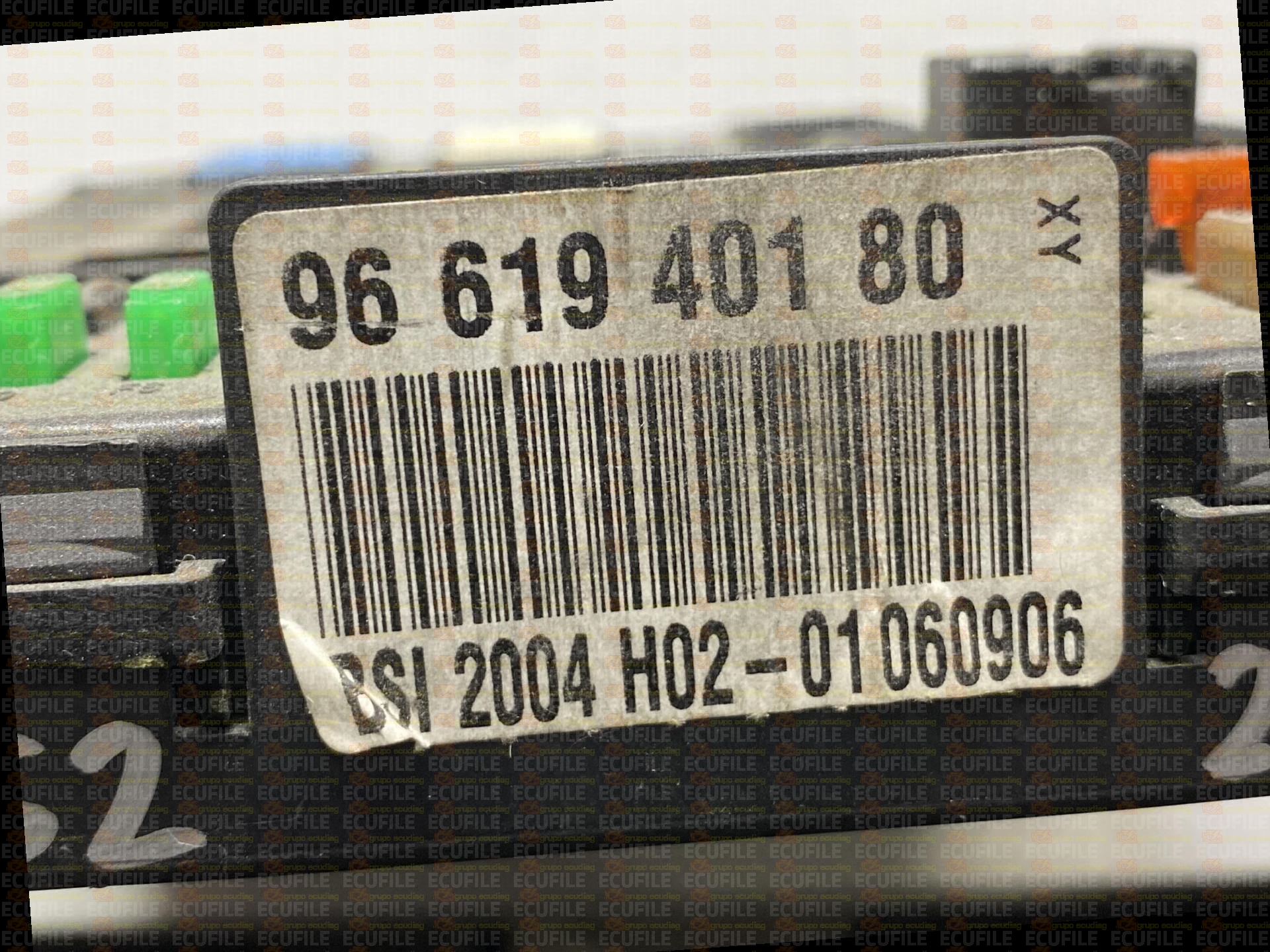 JOHNSON CONTROLS BSI 2004 H02-01 28117431-0A CITROEN C6 9661940180 SW 9663854080 - 09.54 SIGNATURE F6.98