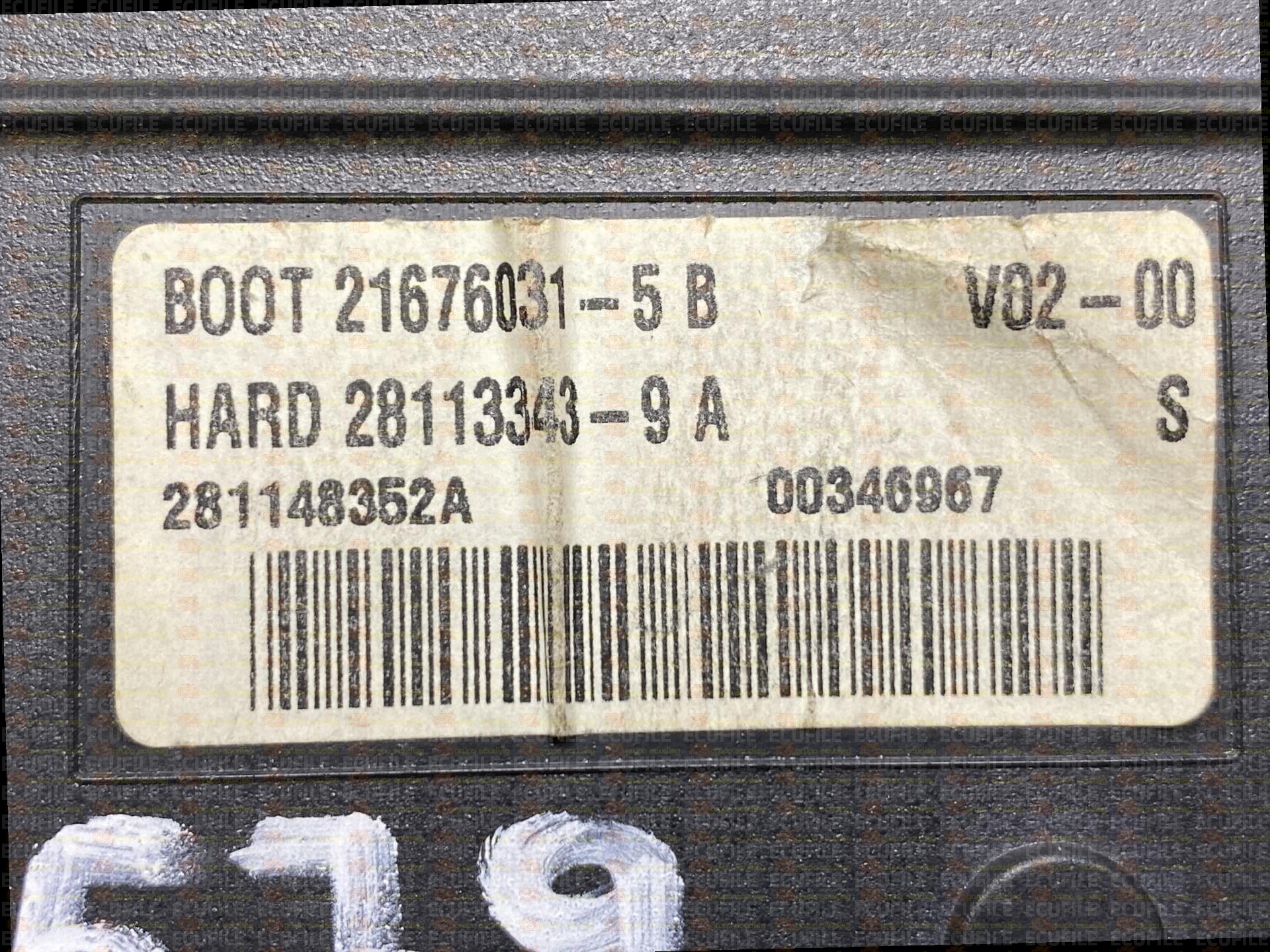 JOHNSON CONTROLS BSI 2004 H03-01 28113343-9A PEUGEOT 307 9660105780 SW 9662148580 - 09.08 SIGNATURE 77.E8