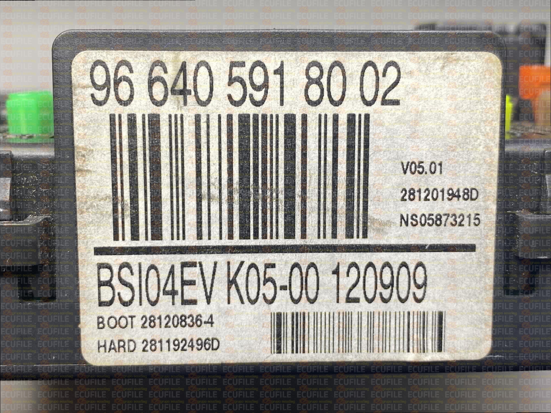 JOHNSON CONTROLS BSI04EV K05-00 28119249-6D CITROEN C4 9664059180 SW 9666647080 - 09.34 SIGNATURE 31.FE