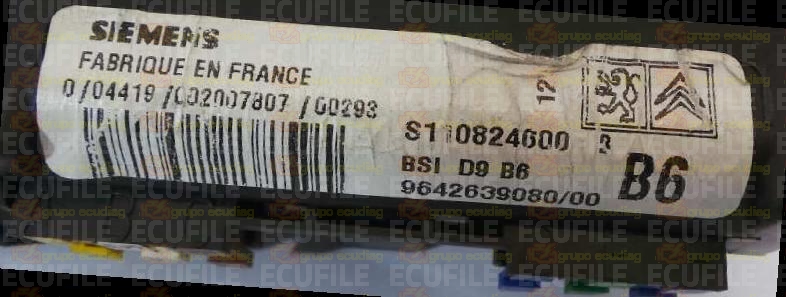 SIEMENS BSI D9 S110824600B PEUGEOT 406 9642639080 B6