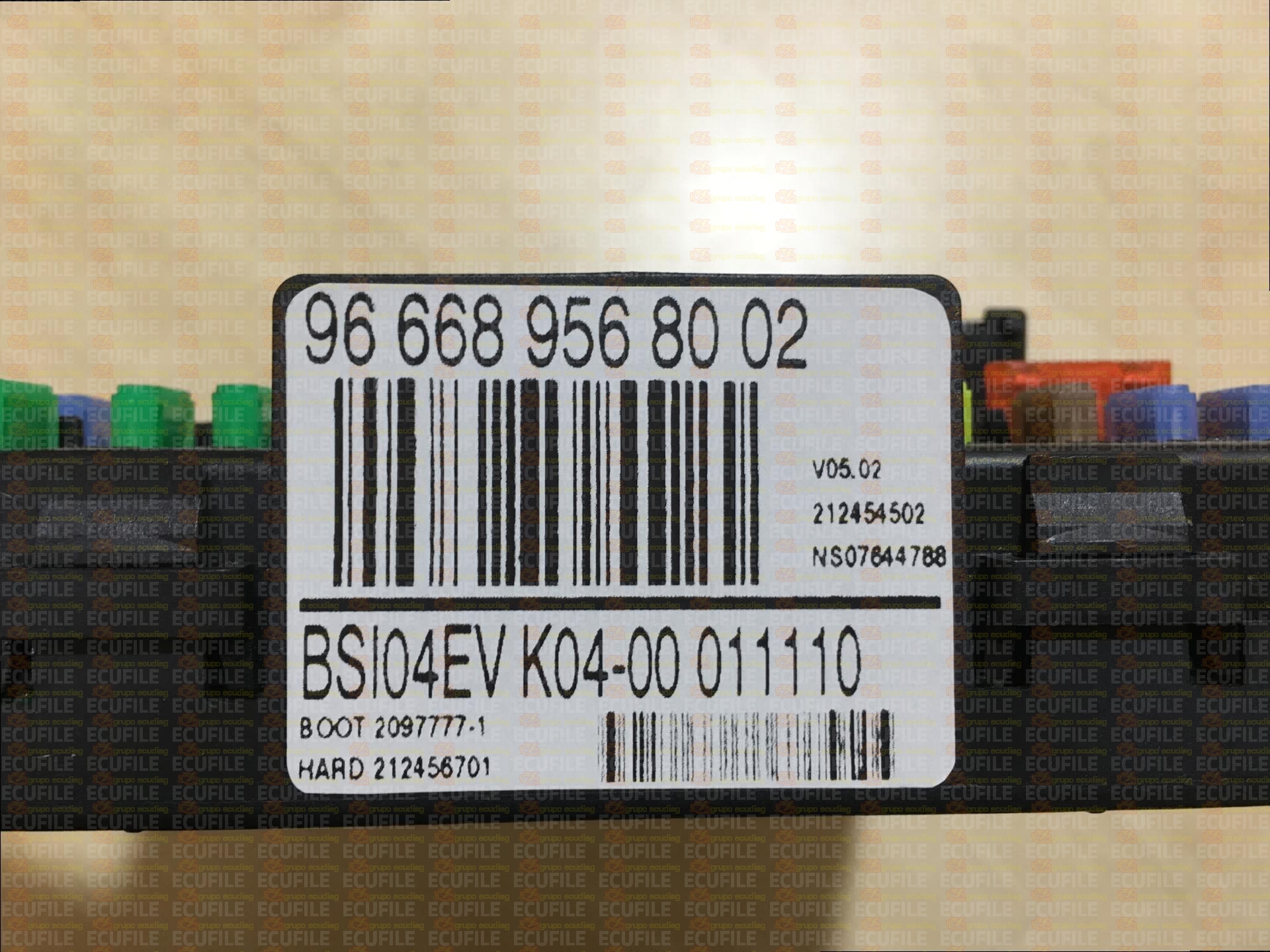 JOHNSON CONTROLS BSI04EV K04-00 212456701 CITROEN C4 PICASSO 9666895680 SW 9679058980 - 12.0B SIGNATURE E7.8C
