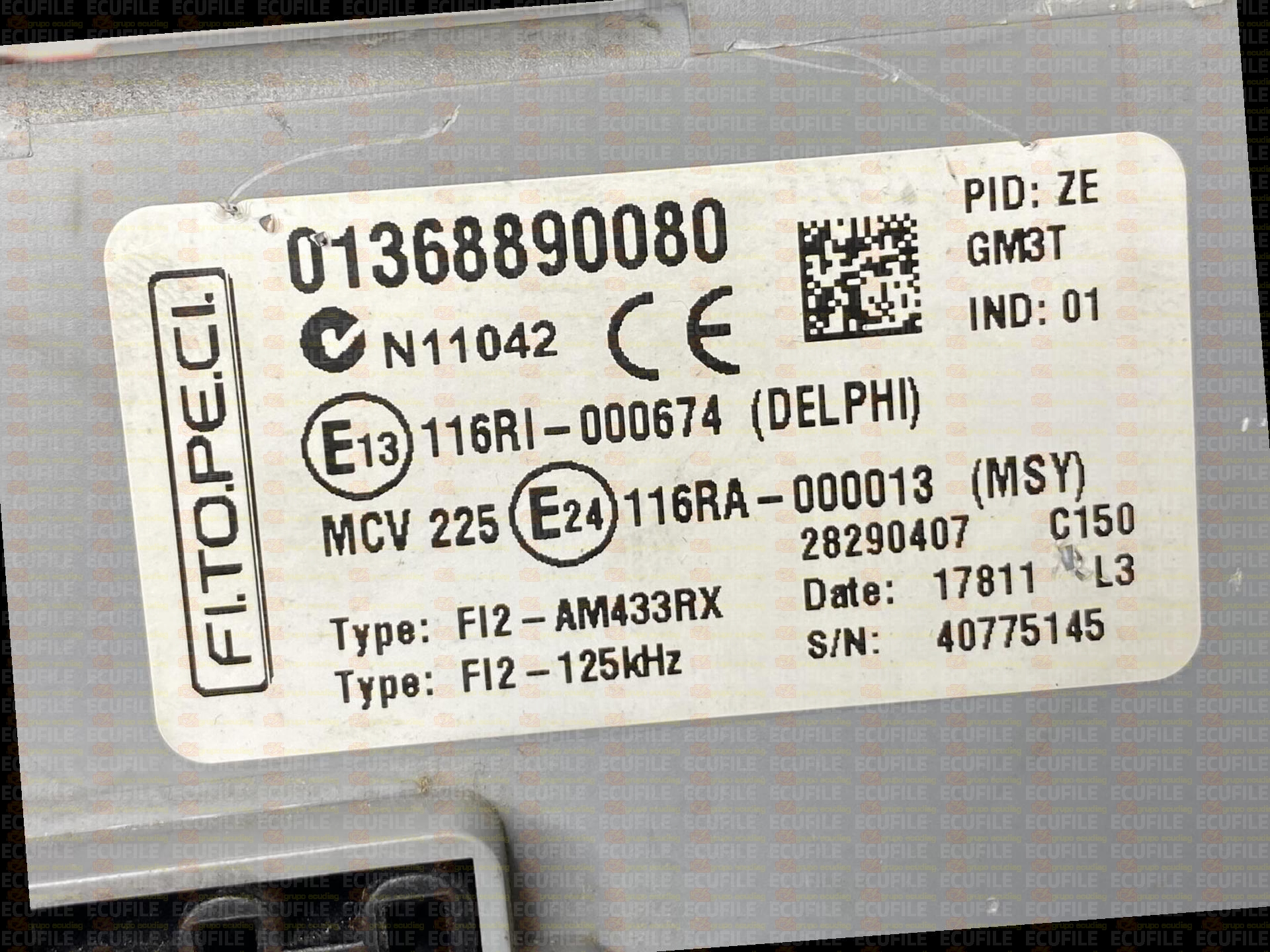 DELPHI 28290407 FIAT FIORINO CITROEN NEMO PEUGEOT BEEPER 01368890080