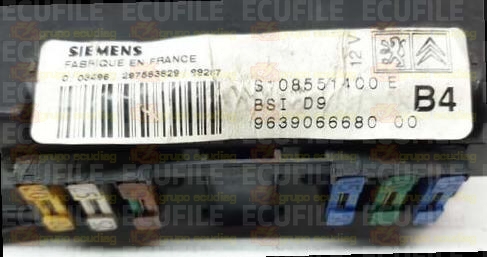 SIEMENS BSI D9 S108551400E PEUGEOT 406 9639066680 B4