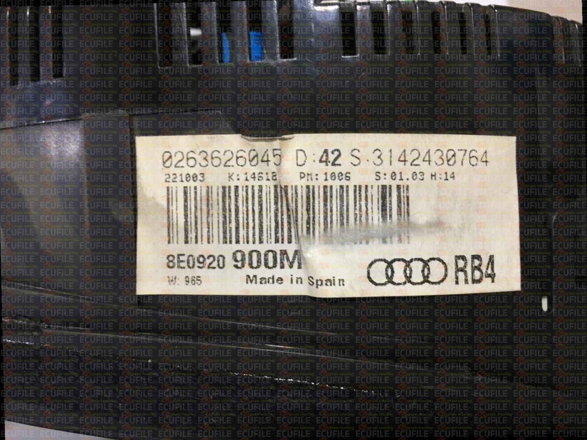 BOSCH 0263626045 AUDI A4 8E0920900M