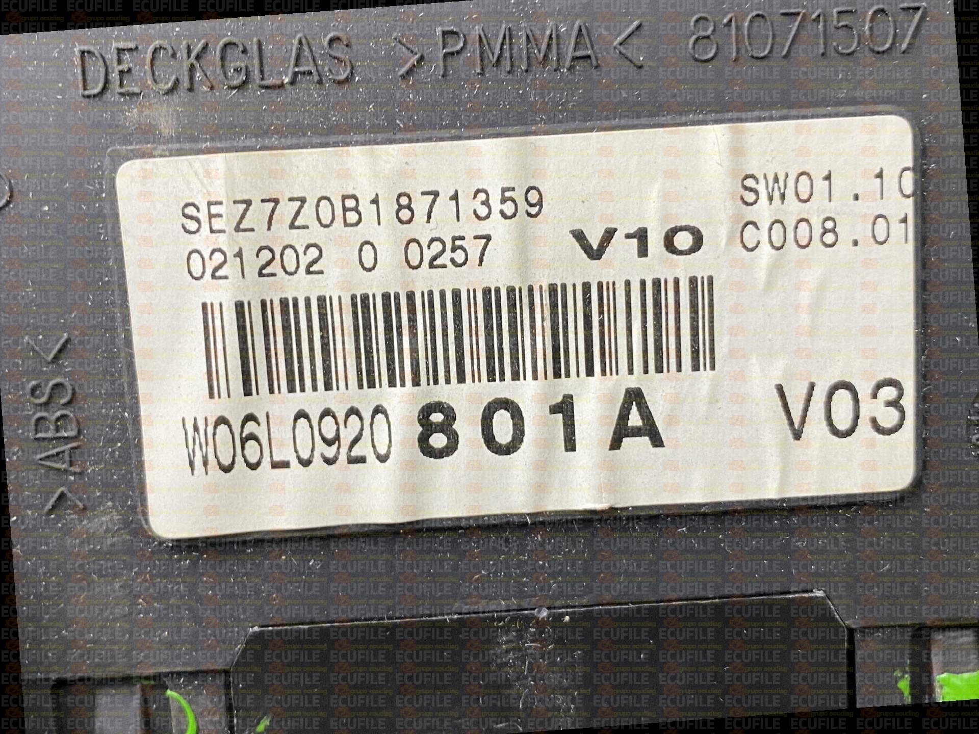 VDO 110080104010A SEAT IBIZA III CORDOBA II 6L0920801A SW01.10