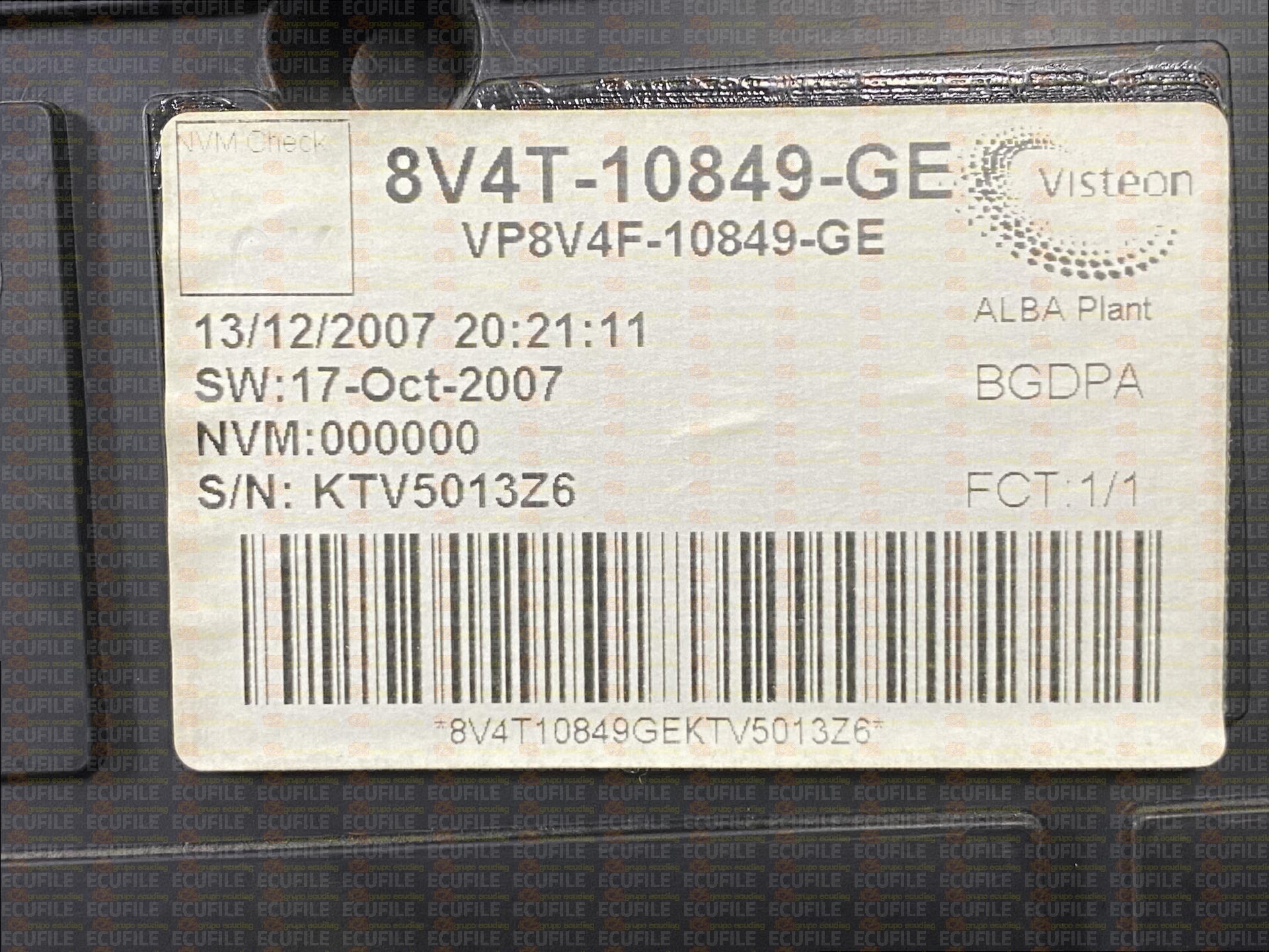 VISTEON FORD FOCUS II 8V4T-10849-GE 8V4T-14C026-AA
