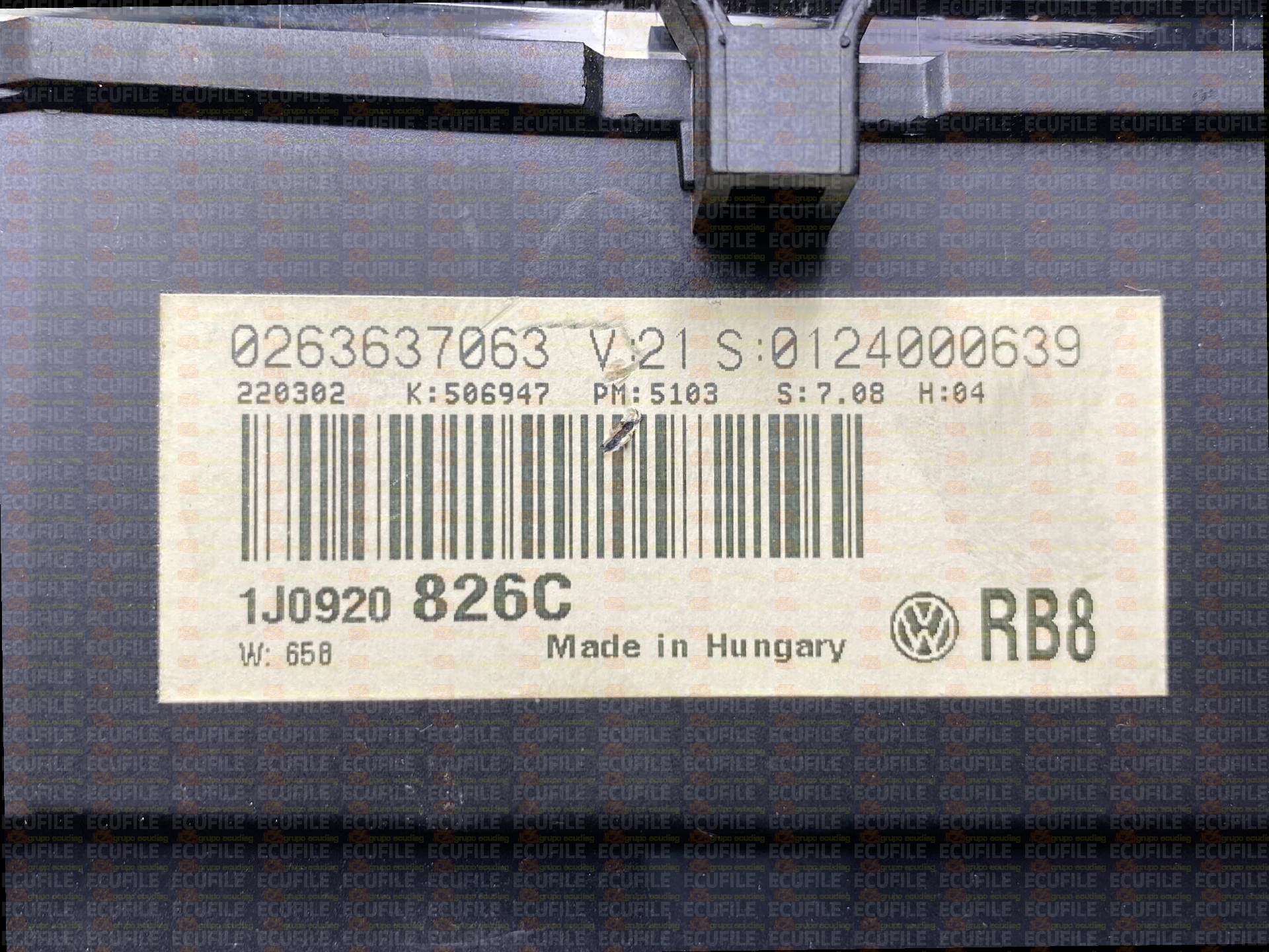 BOSCH 0263637063 VOLKSWAGEN GOLF IV 1J0920826C S 7.08