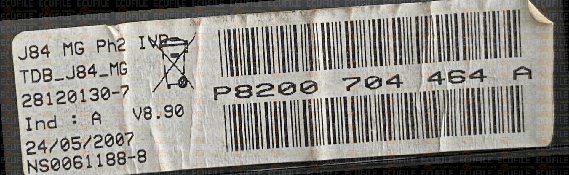 JOHNSON CONTROLS 28120130-7 RENAULT SCENIC II J84 P8200704464A