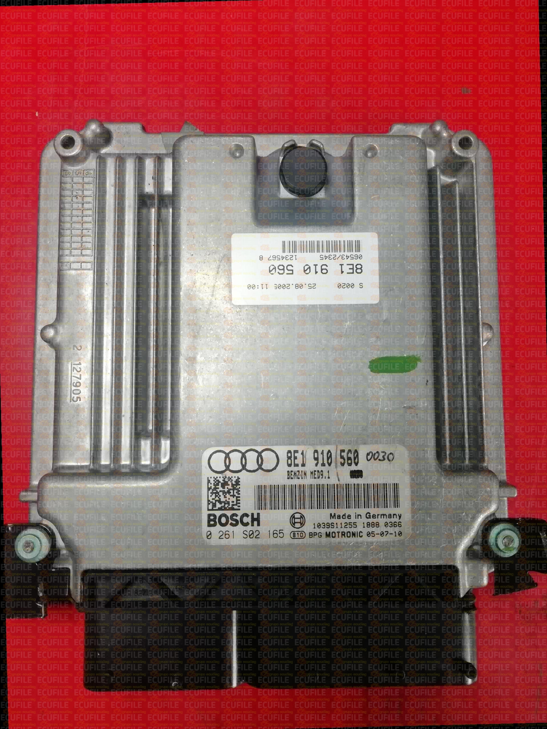 BOSCH MED9.1 0261S02165 AUDI RS4 4.2 FSI V8 420HP 8E1910560 1037387944-0080-ECU MASTER J623