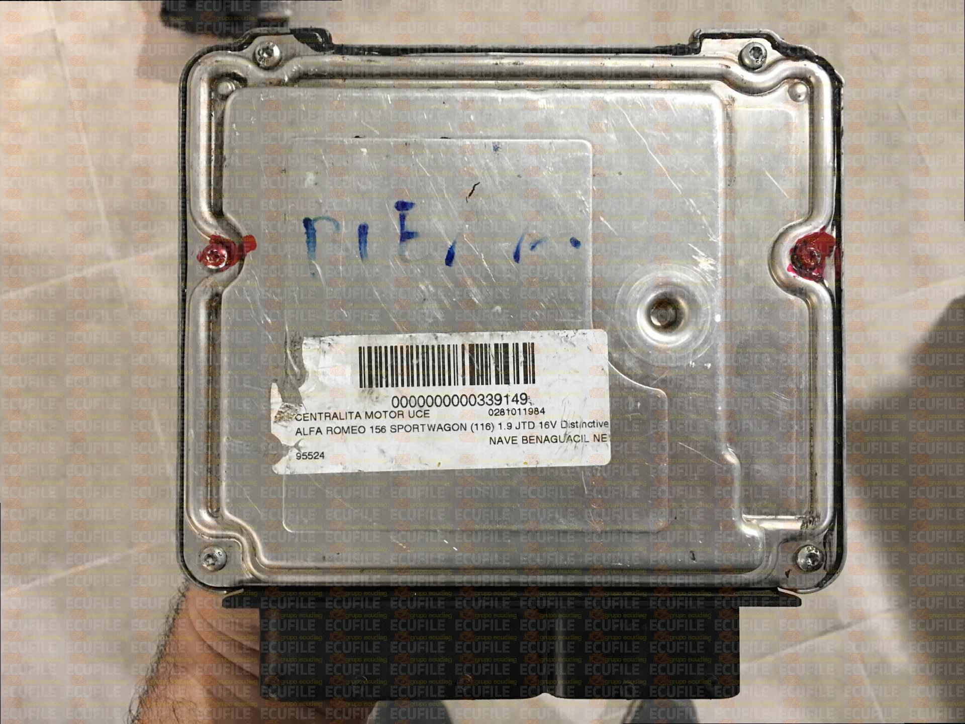 BOSCH EDC16C8-1.2 0281011941 ALFA-ROMEO 156 1.9 JTD 150HP 55195918 1037372796