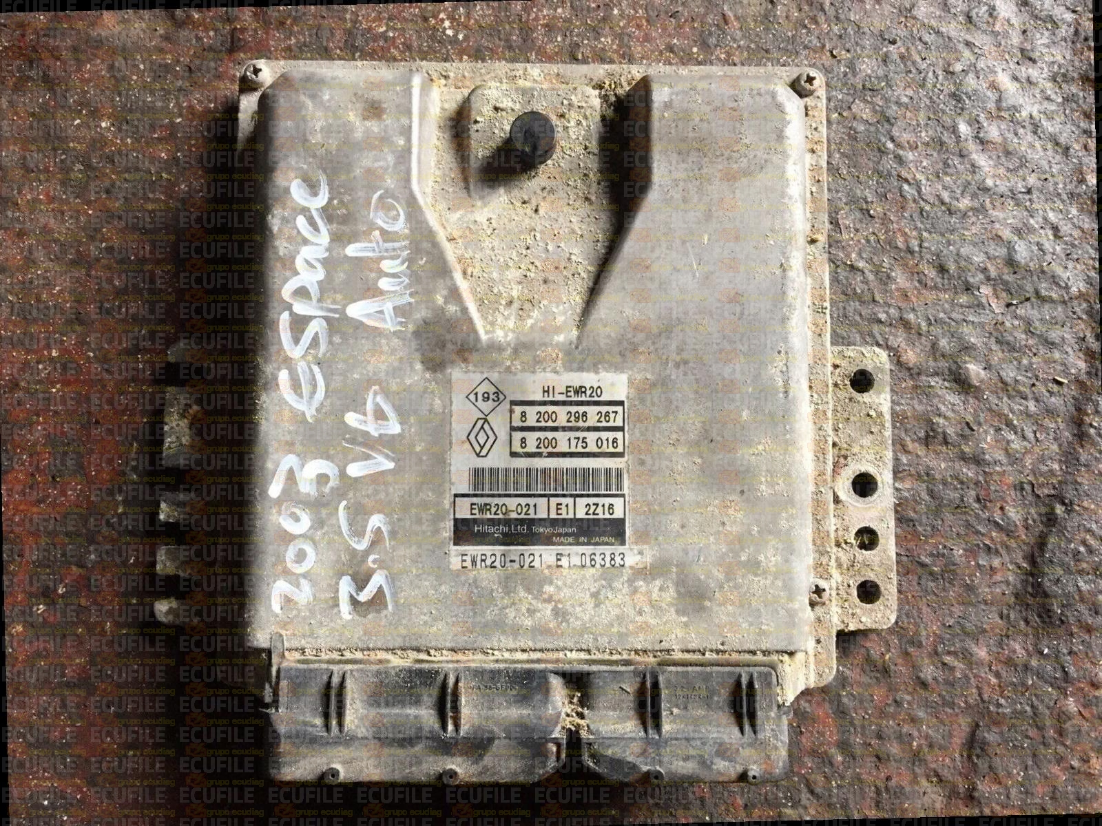 HITACHI HI-EWR20 EWR20-021 E1 2Z16 RENAULT GRAND ESPACE IV 3.5i V6 24V 240HP 8200175016 8200296267 EEPROM 93C66