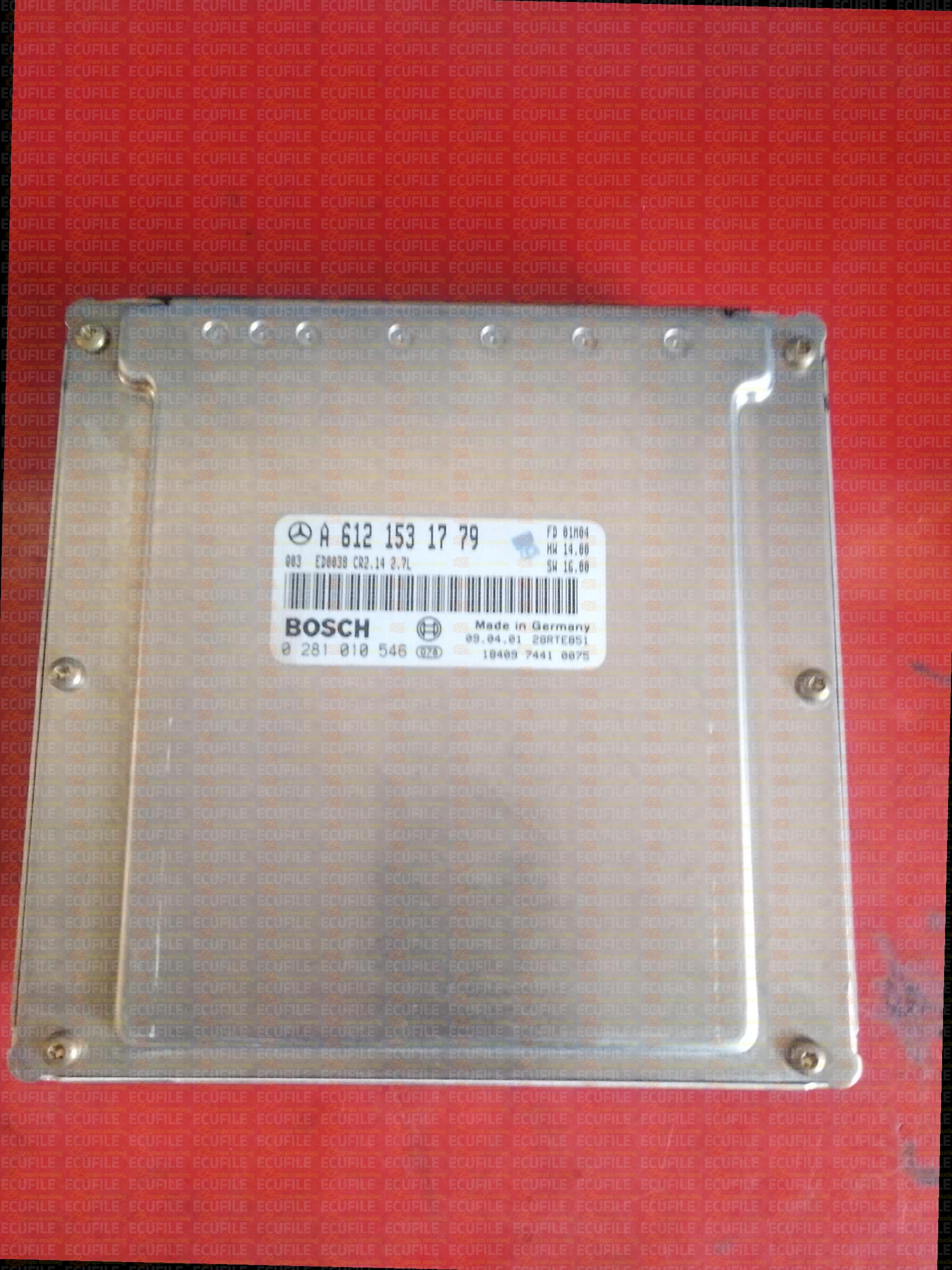 BOSCH EDC15C6-4.14 0281010546 MERCEDES W163 ML270 I 2.7 CDI 163HP A6121531779 1037351417