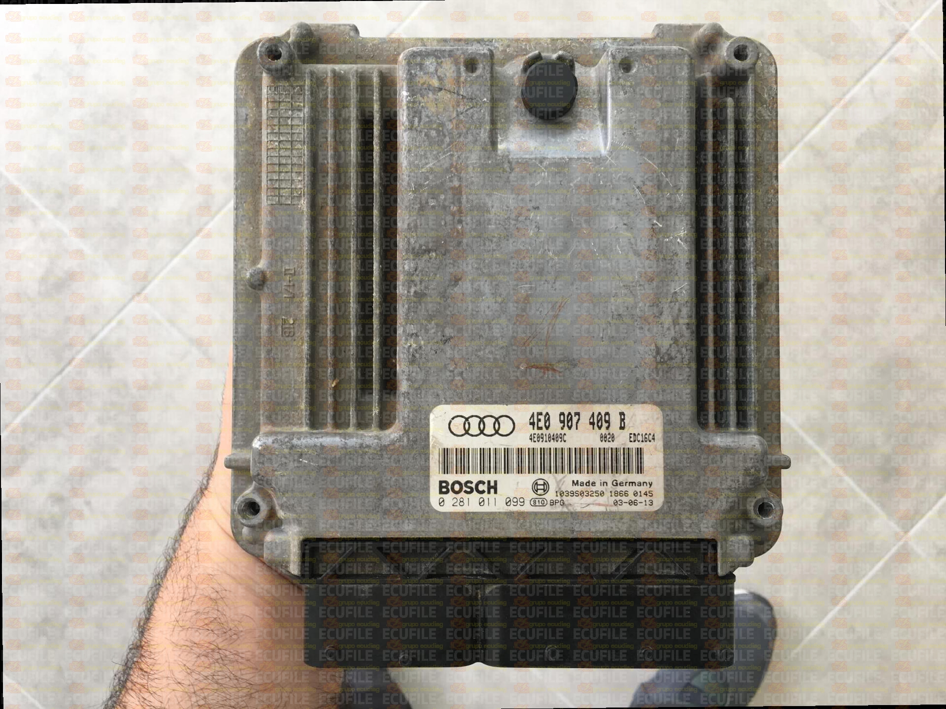 BOSCH EDC16C4-2.1 0281011099 AUDI A8 4.0 TDI V8 275HP 4E0907409B 1037368451