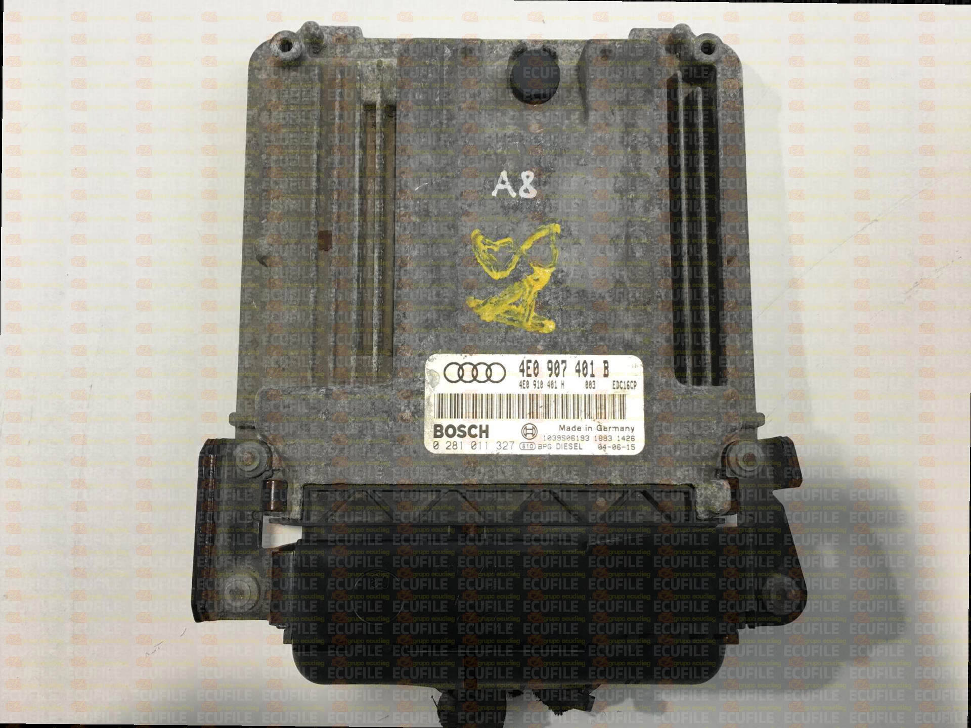 BOSCH EDC16CP34-2.1 0281011327 AUDI A8 3.0 TDI V6 230HP 4E0907401B 4E0910401H 1037371075