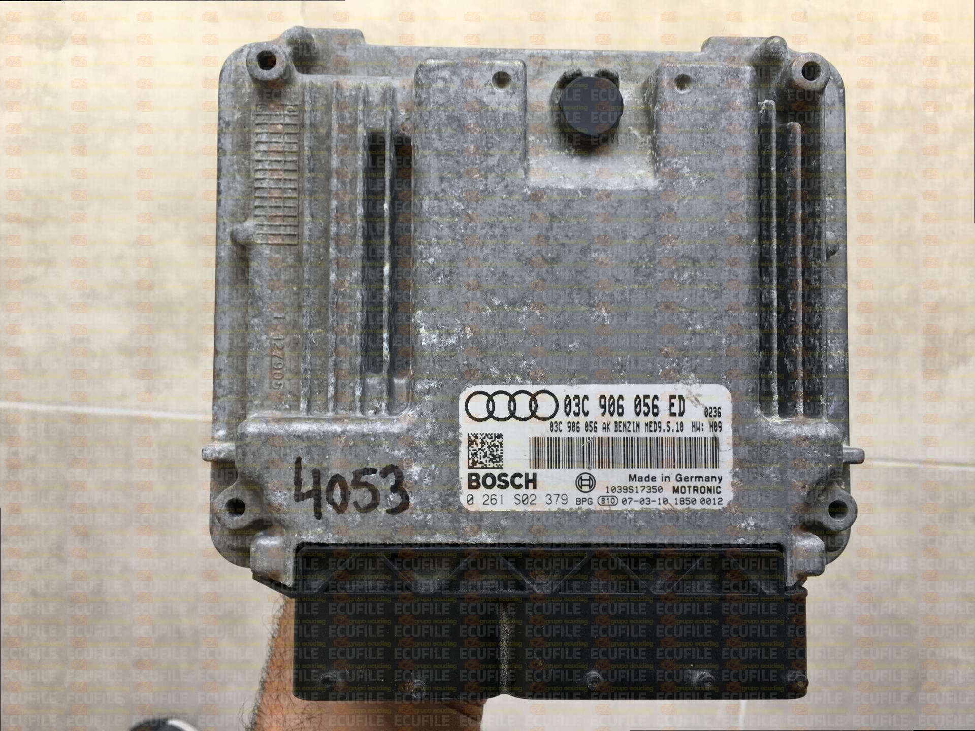 BOSCH MED9.5.10 0261S02379 AUDI A3 1.6 FSI 115HP 03C906056ED 1037382597