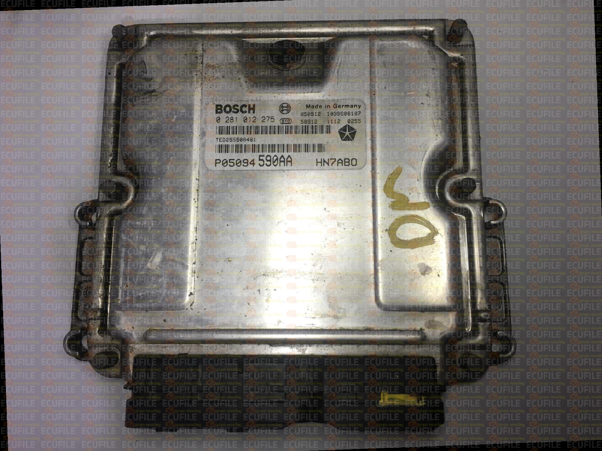BOSCH EDC15C5-7.18 0281012275 CHRYSLER VOYAGER 2.5 CRD 142HP P05094590AA 1037372798