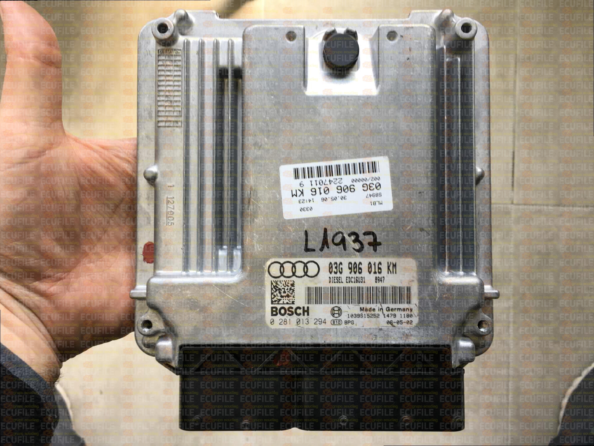 BOSCH EDC16U31-4.83 0281013294 AUDI A4 2.0 TDI 140HP 03G906016KM 1037386351