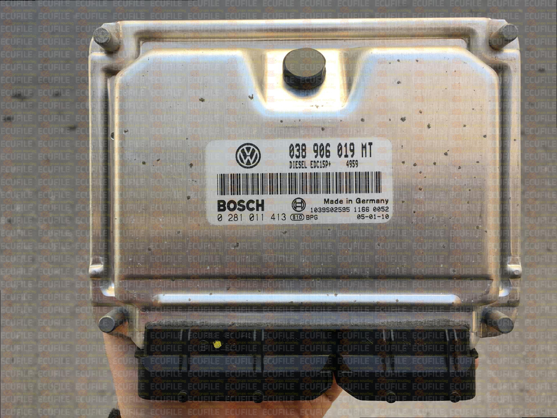 BOSCH EDC15P+22.3.2 0281011413 VOLKSWAGEN NEW BEETLE 1.9 TDI 100HP 038906019MT 1037367412
