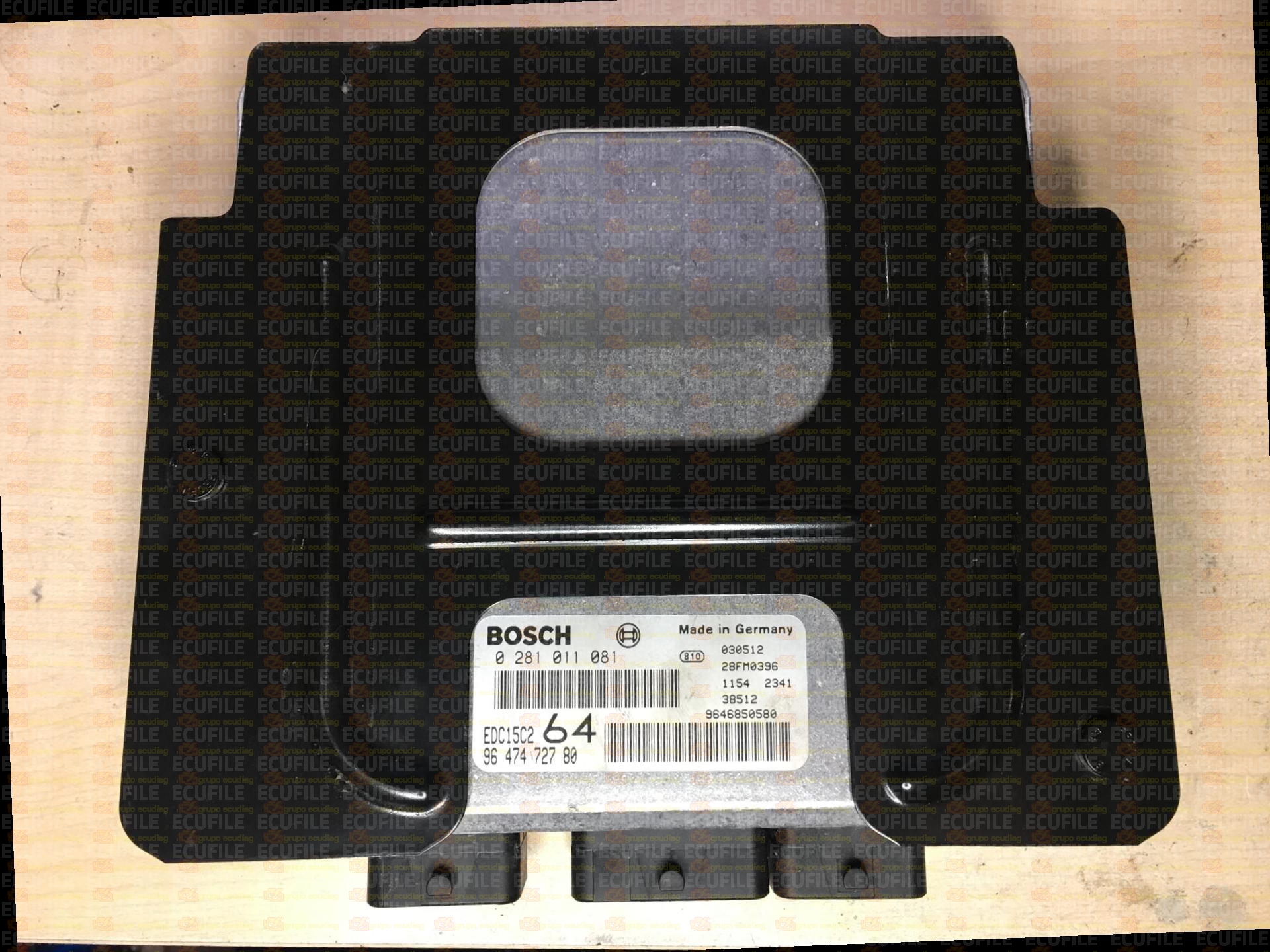 BOSCH EDC15C2-11.1 0281011081 PEUGEOT 307 2.0 HDI 110HP 9647472780 1037364193