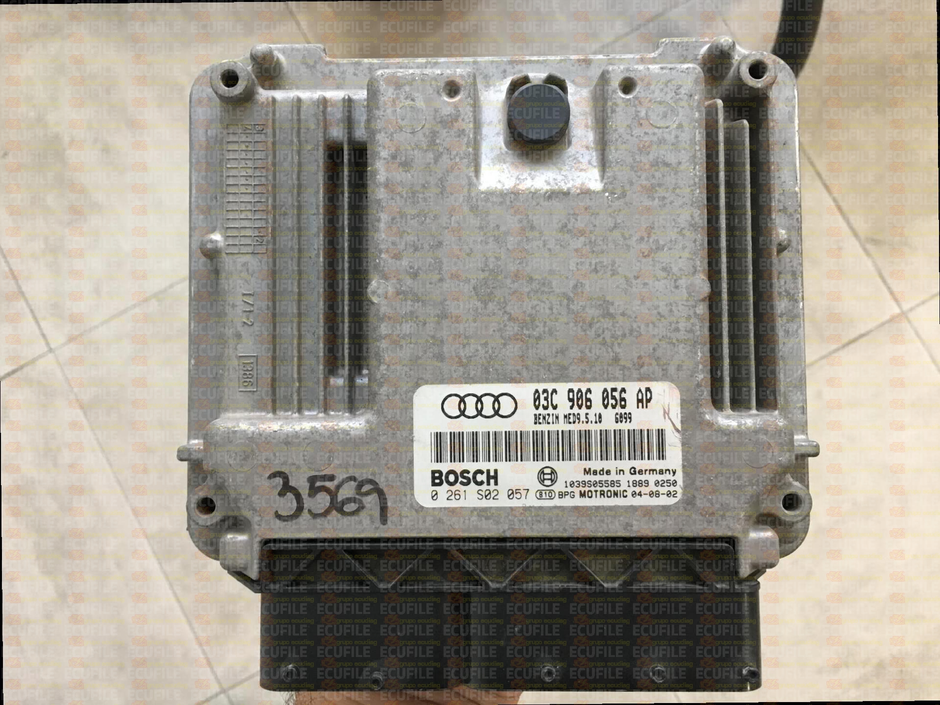 BOSCH MED9.5.10 0261S02057 AUDI A3 1.6 FSI 116HP 03C906056AP 1037370368