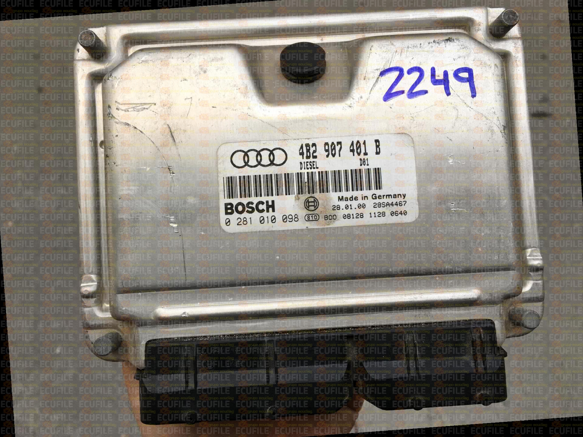 BOSCH EDC15VM+2.M1 0281010098 AUDI A6 2.5 TDI V6 180HP 4B2907401B 1037354335