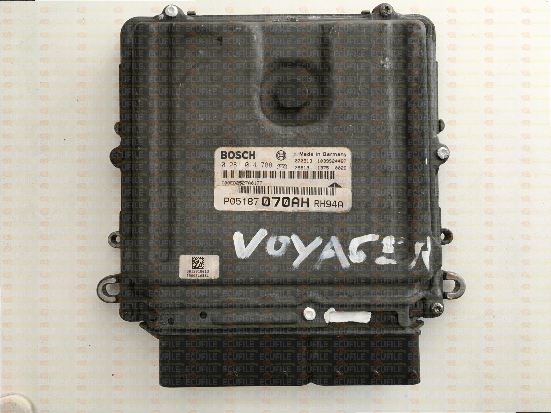 BOSCH EDC16CP31-8.60 0281014788 CHRYSLER VOYAGER 2.8 CRD 163HP P05187070AH 1037384667