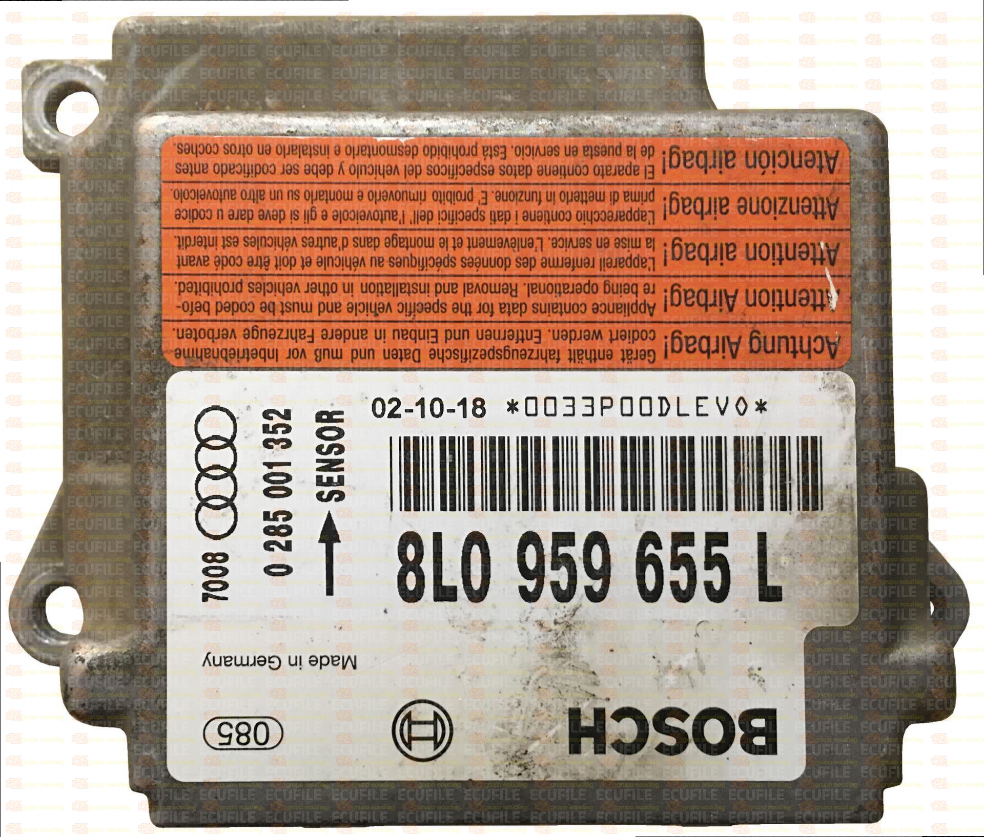 BOSCH 0285001352 AUDI A3 8L0959655L