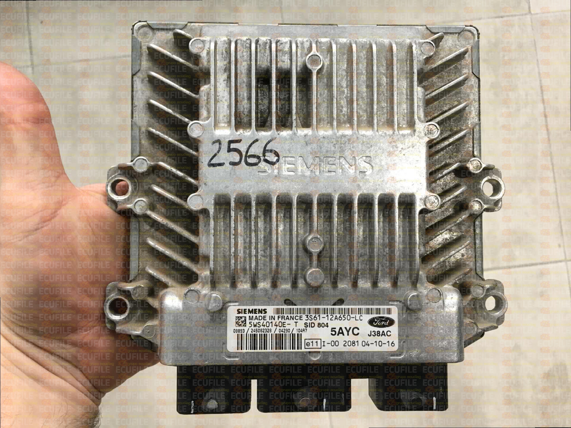 SIEMENS SID804 5WS40140E-T FORD FIESTA 1.4 TDCI 3S61-12A650-LC 5AYC FM10538000000
