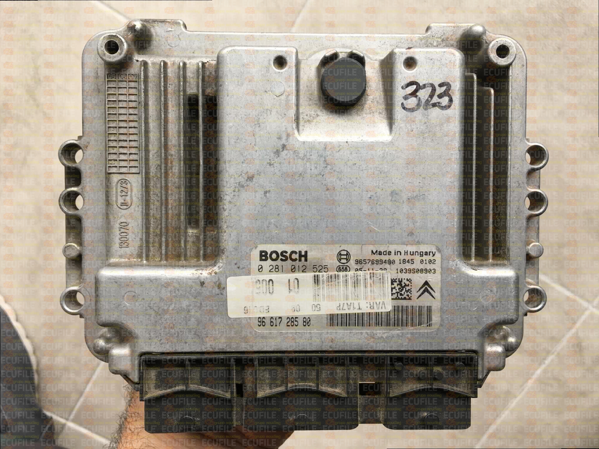 BOSCH EDC16C34-4.61 0281012525 CITROEN C3 PEUGEOT 206 207 1.4 HDI 68HP 9661728580 1037376757