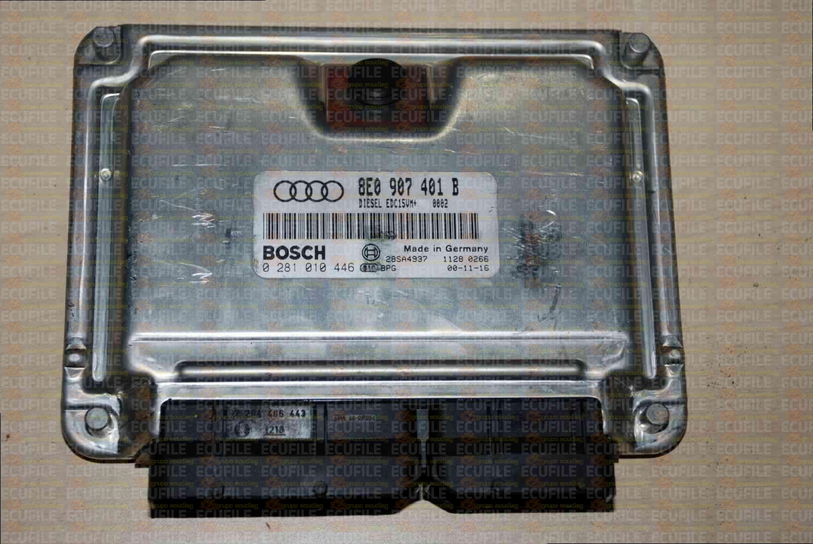 BOSCH EDC15VM+2.M1 0281010446 AUDI A4 2.5 TDI V6 180HP 8E0907401B 1037360545