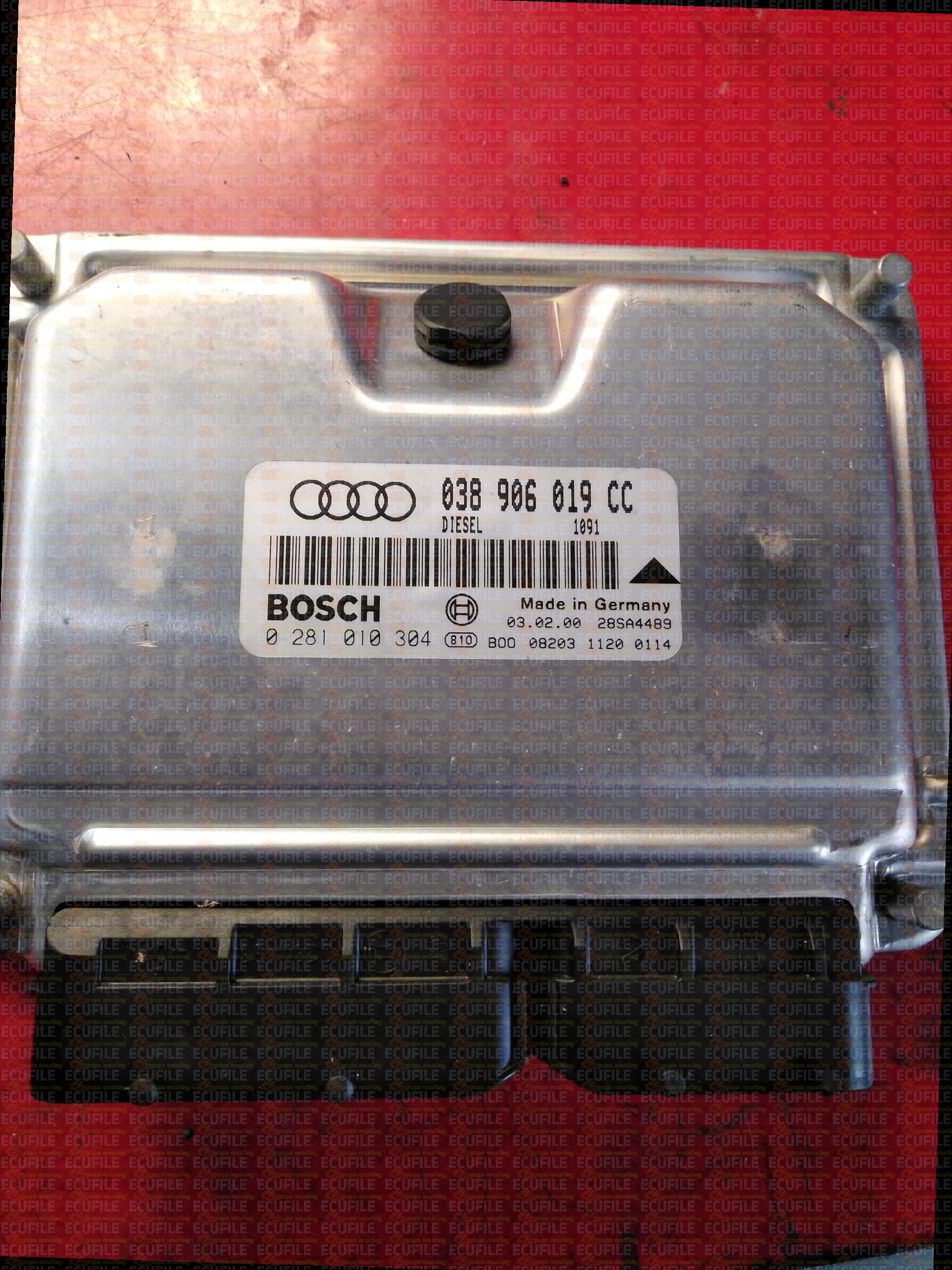 BOSCH EDC15P+22.3.2 0281010304 AUDI A4 1.9 TDI 038906019CC