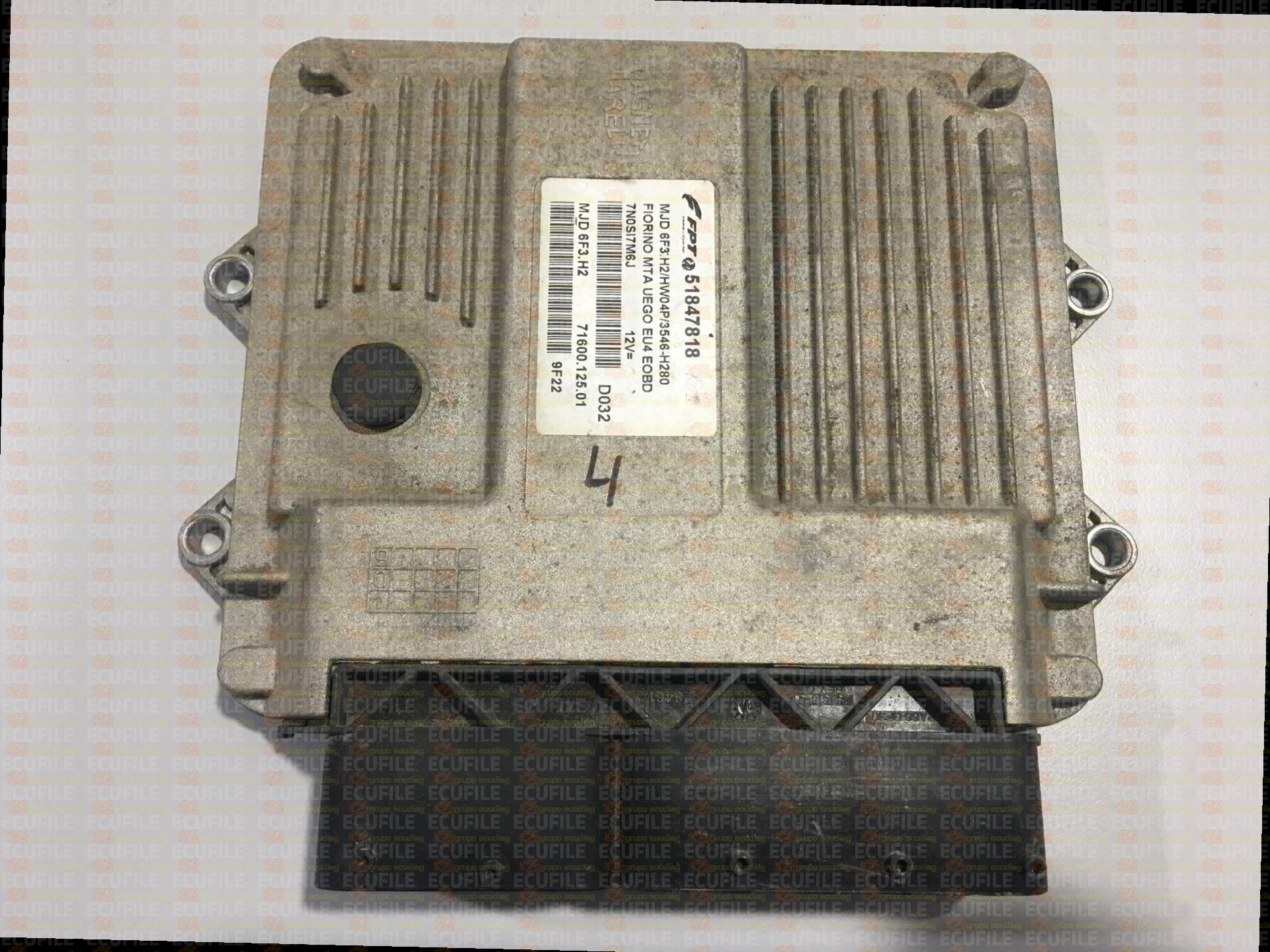 MAGNETI MARELLI MJD 6F3.H2 71600.125.01 FIAT FIORINO 1.3 JTD 75HP 51847818 HW04P 3549H296