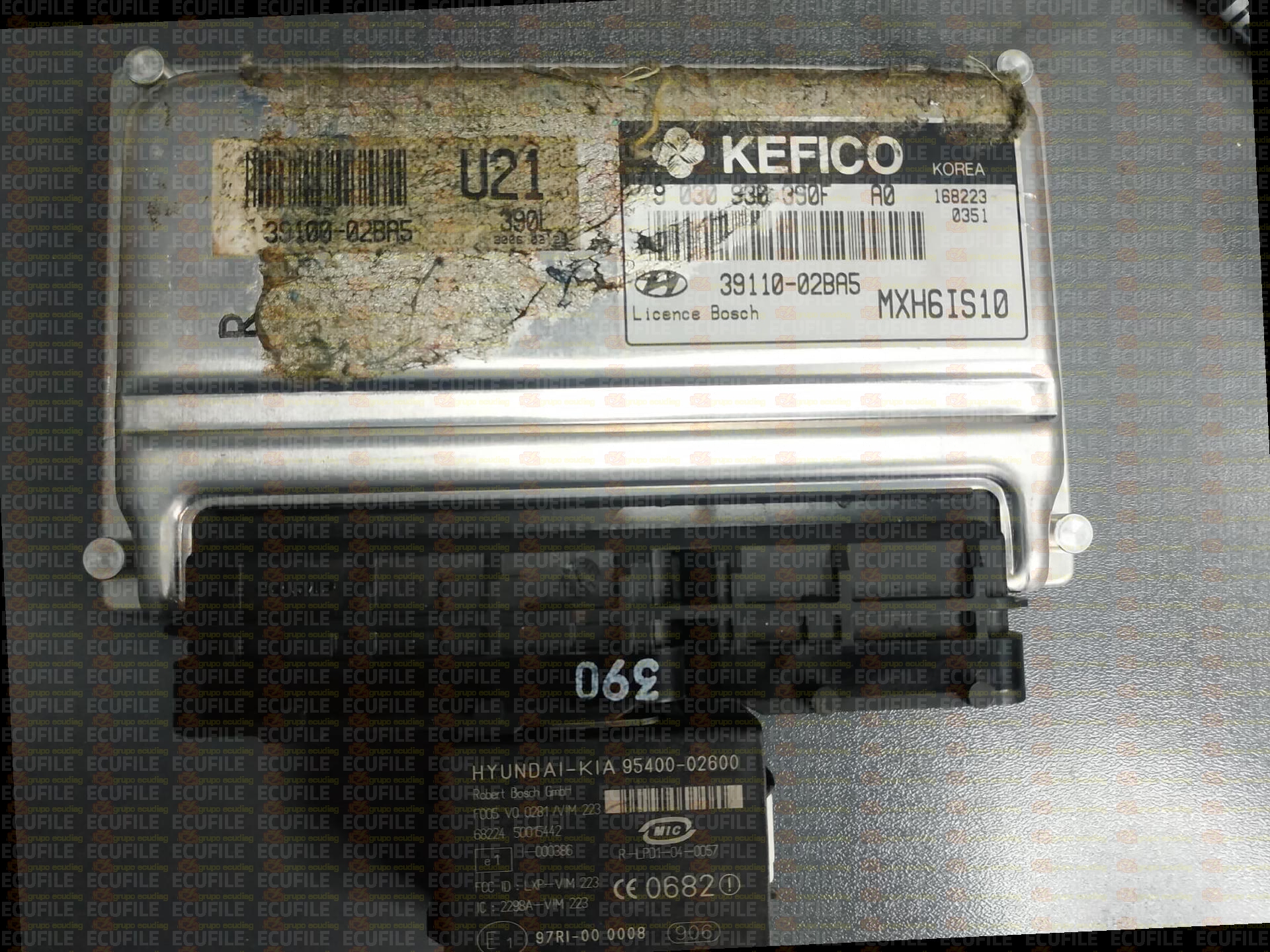 BOSCH M7.9.0 0261B03697 KEFICO 9030930390F HYUNDAI ATOS 1.1i 39110-02BA5 MXH6IS10