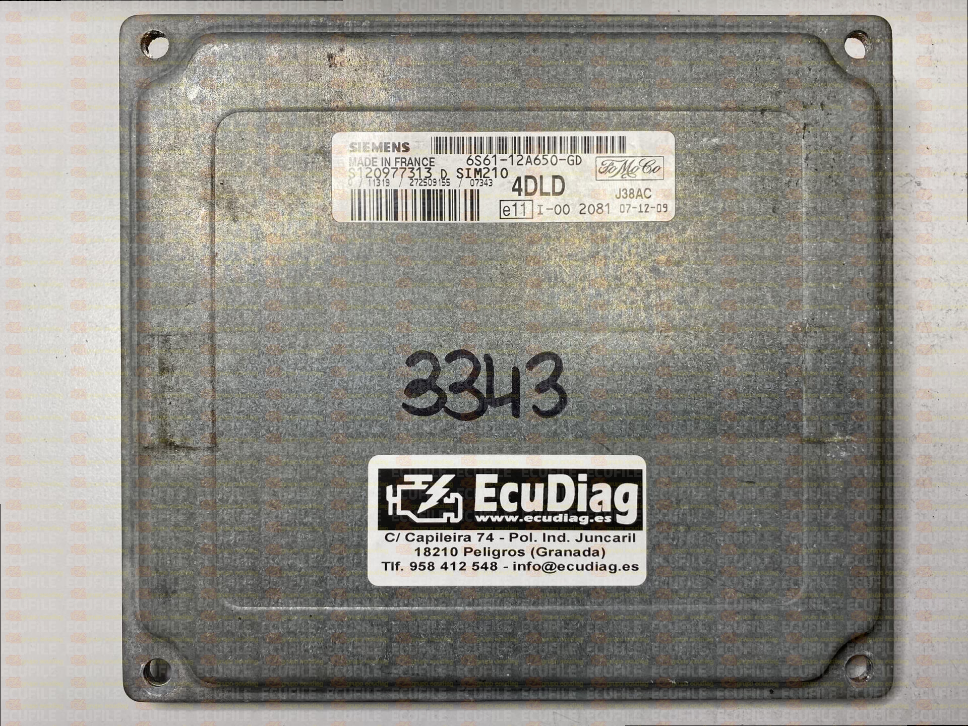 SIEMENS SIM210 S120977313D FORD FIESTA 1.4 16V 80HP 6S61-12A650-GD 4DLD F1491E6000000