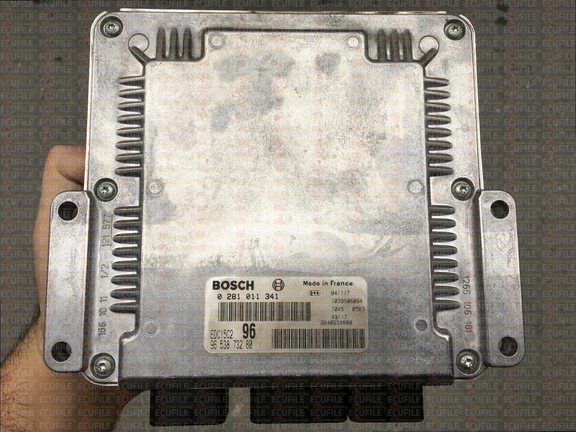 BOSCH EDC15C2-11.1 0281011341 PEUGEOT 307 2.0 HDI 90HP 9653873280 1037371045