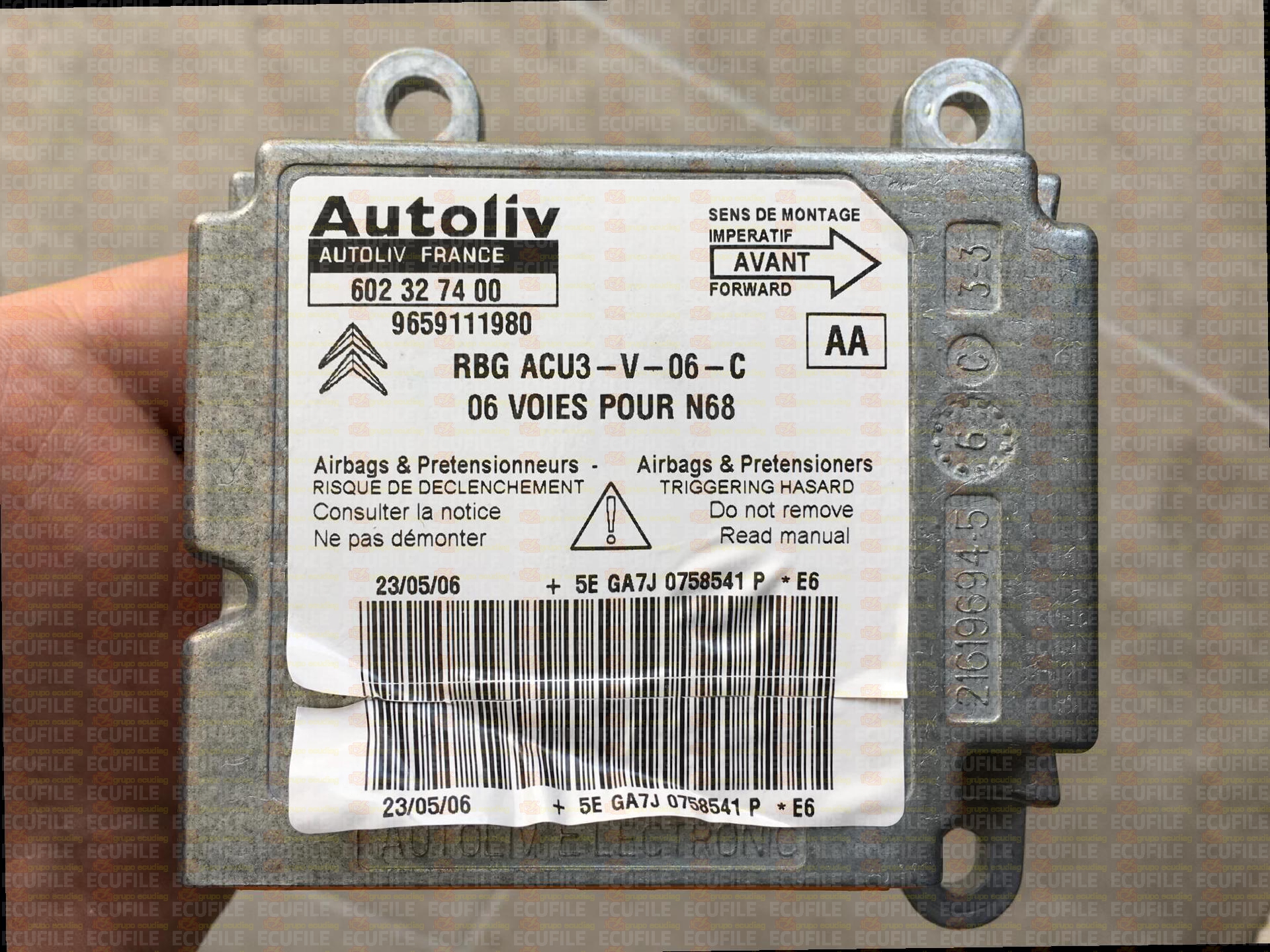 AUTOLIV 602327400 CITROEN XSARA PICASSO 9659111980 AA