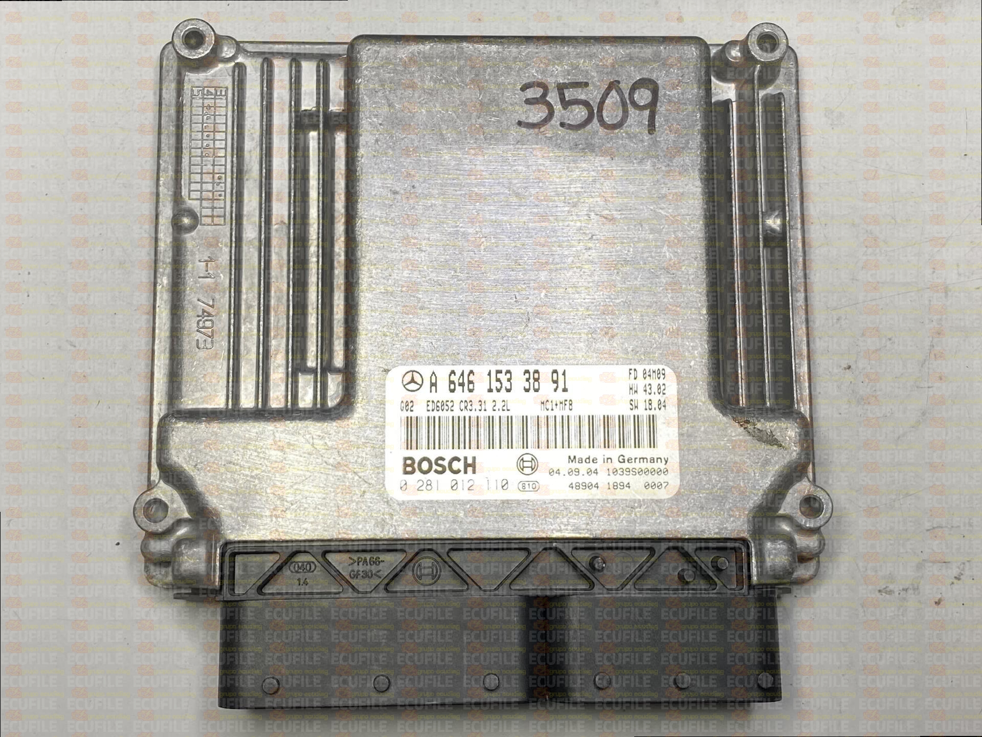 BOSCH EDC16C2-7.31 0281012110 MERCEDES W639 VITO II 109 VIANO I 2.2 CDI 88HP A6461533891 1037371340