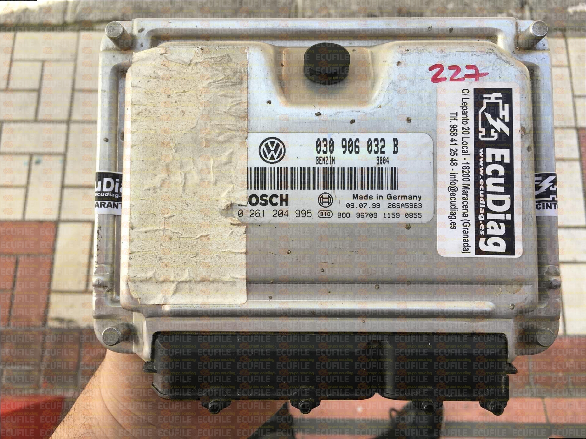 BOSCH ME7.5.10 0261204995 SEAT AROSA I 1.0i 50HP 030906032B 1037352158-3004