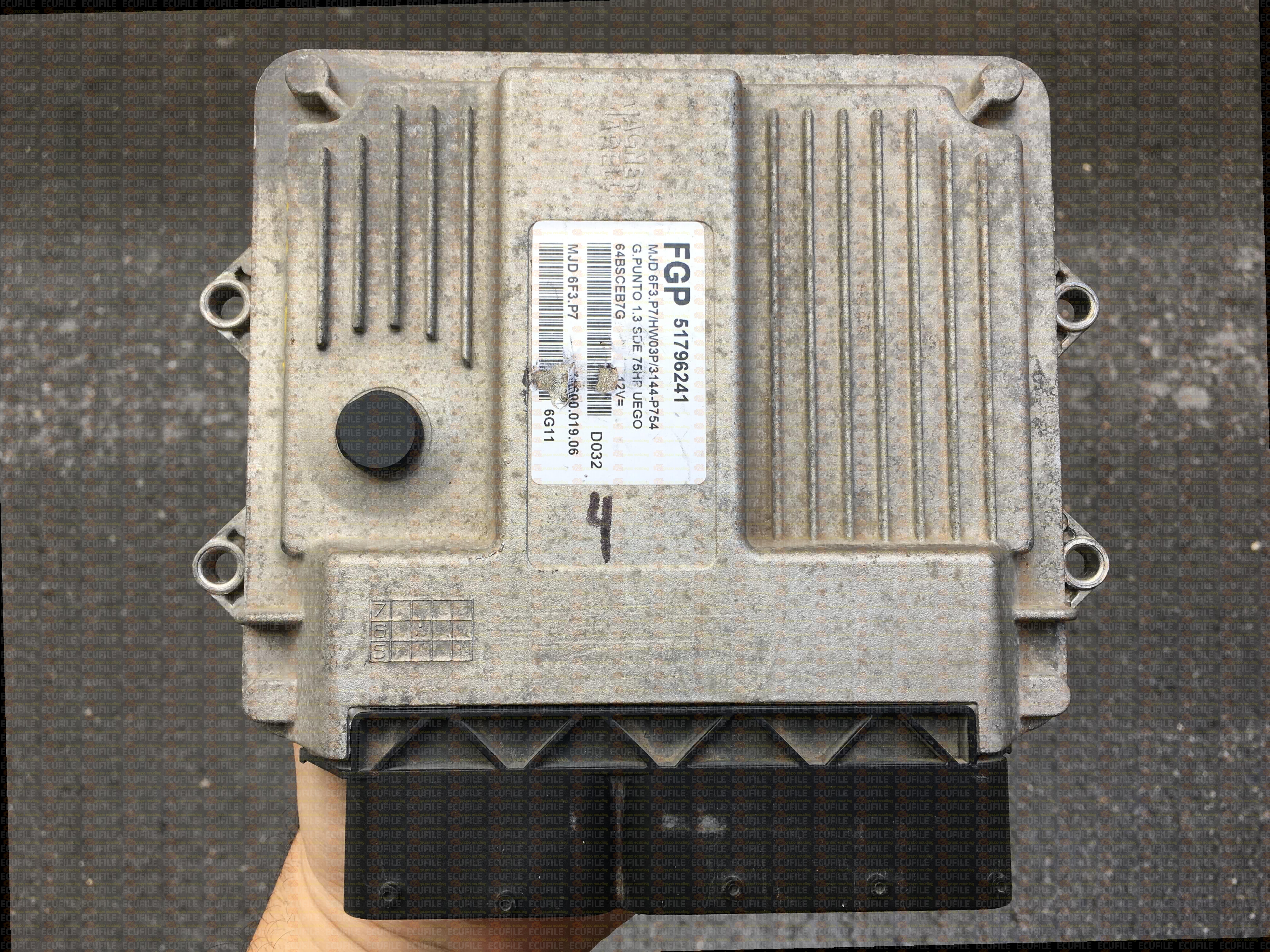 MAGNETI MARELLI MJD 6F3.P7 71600.019.06 FIAT GRANDE PUNTO 1.3 JTD 75HP 51796241 HW03P 3144P754