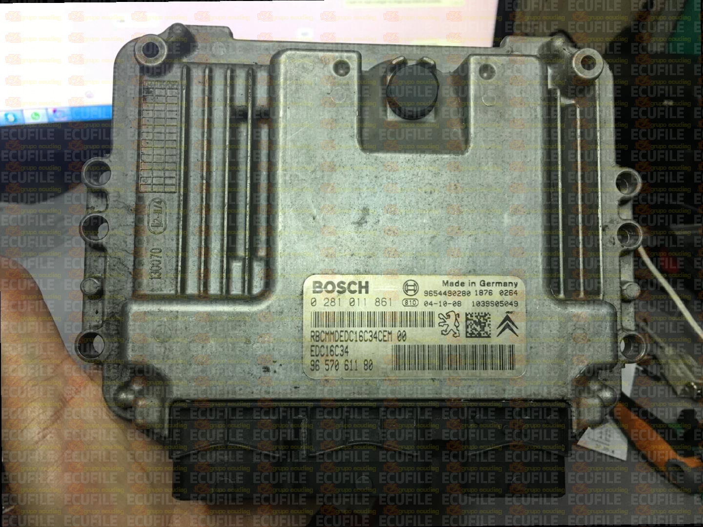 BOSCH EDC16C34-2.50 0281011861 CITROEN C2 C3 1.4 HDI 68HP 9657061180 1037370576