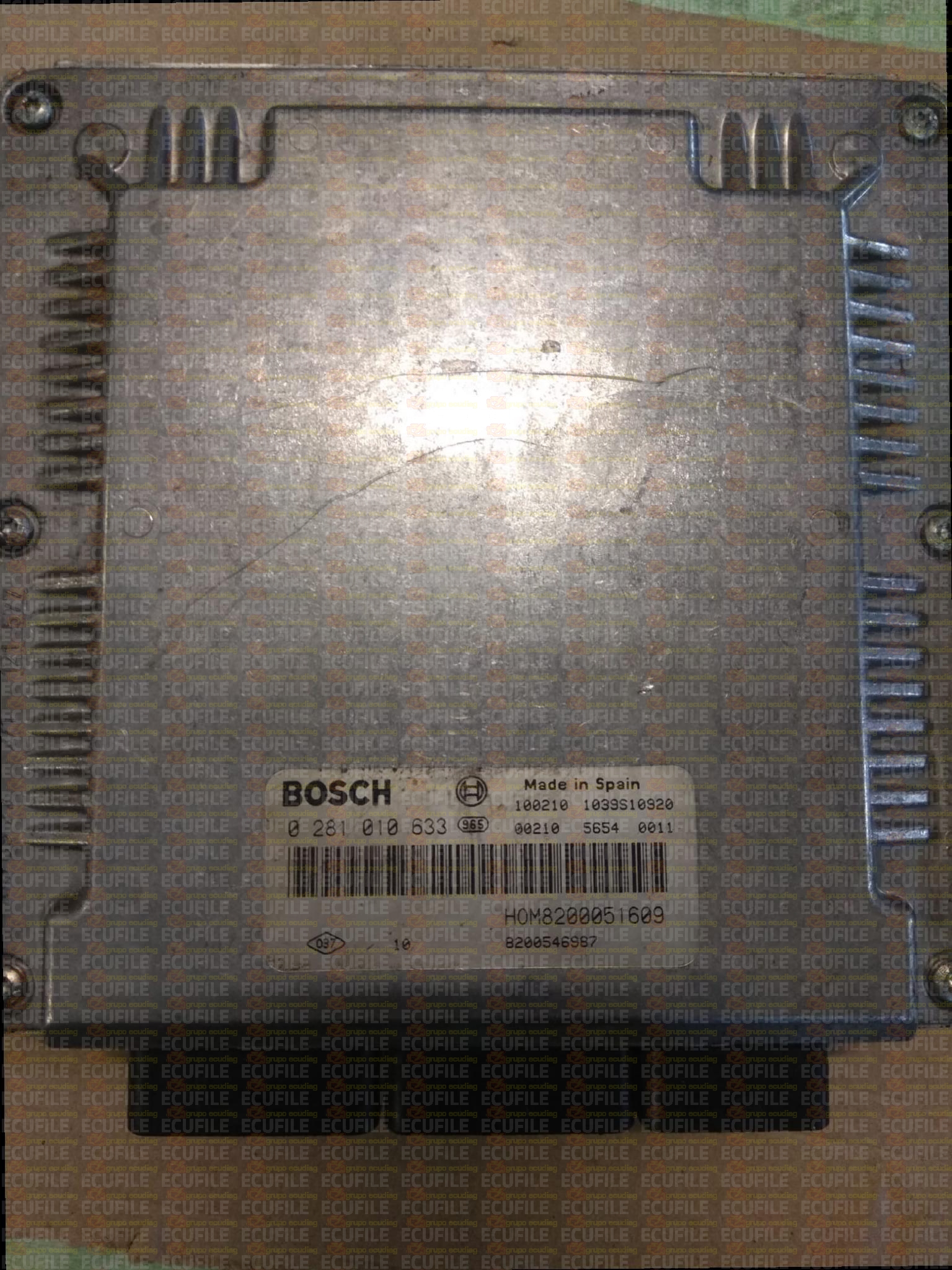 BOSCH EDC15C3-4.1 0281010633 RENAULT TRAFIC II 1.9 DCI 82HP HOM8200051609 8200546987 1037376407-83A8