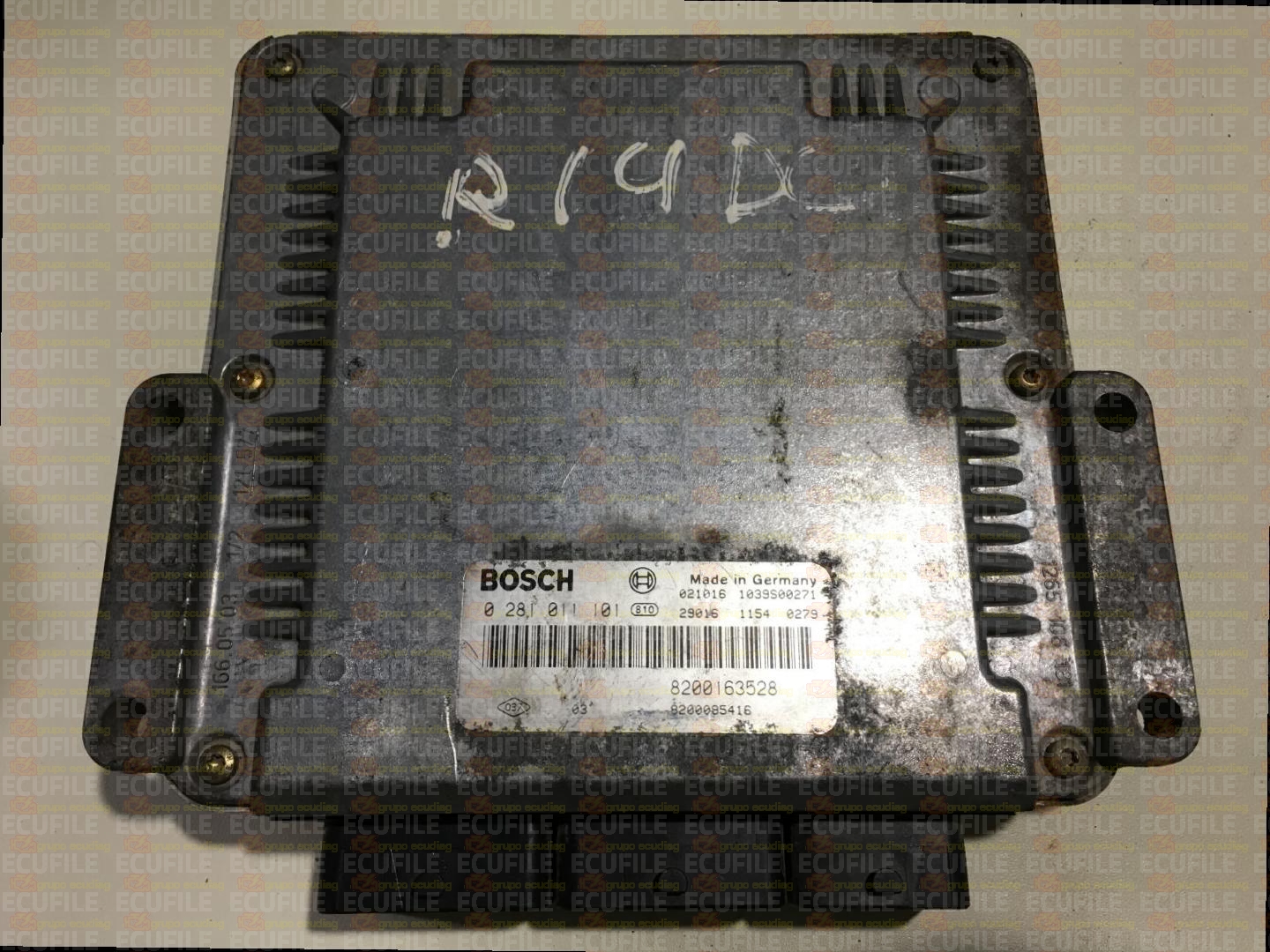 BOSCH EDC15C3-4.2 0281011101 RENAULT LAGUNA II 1.9 DCI 120HP 8200163528 8200095416 1037372592-8107