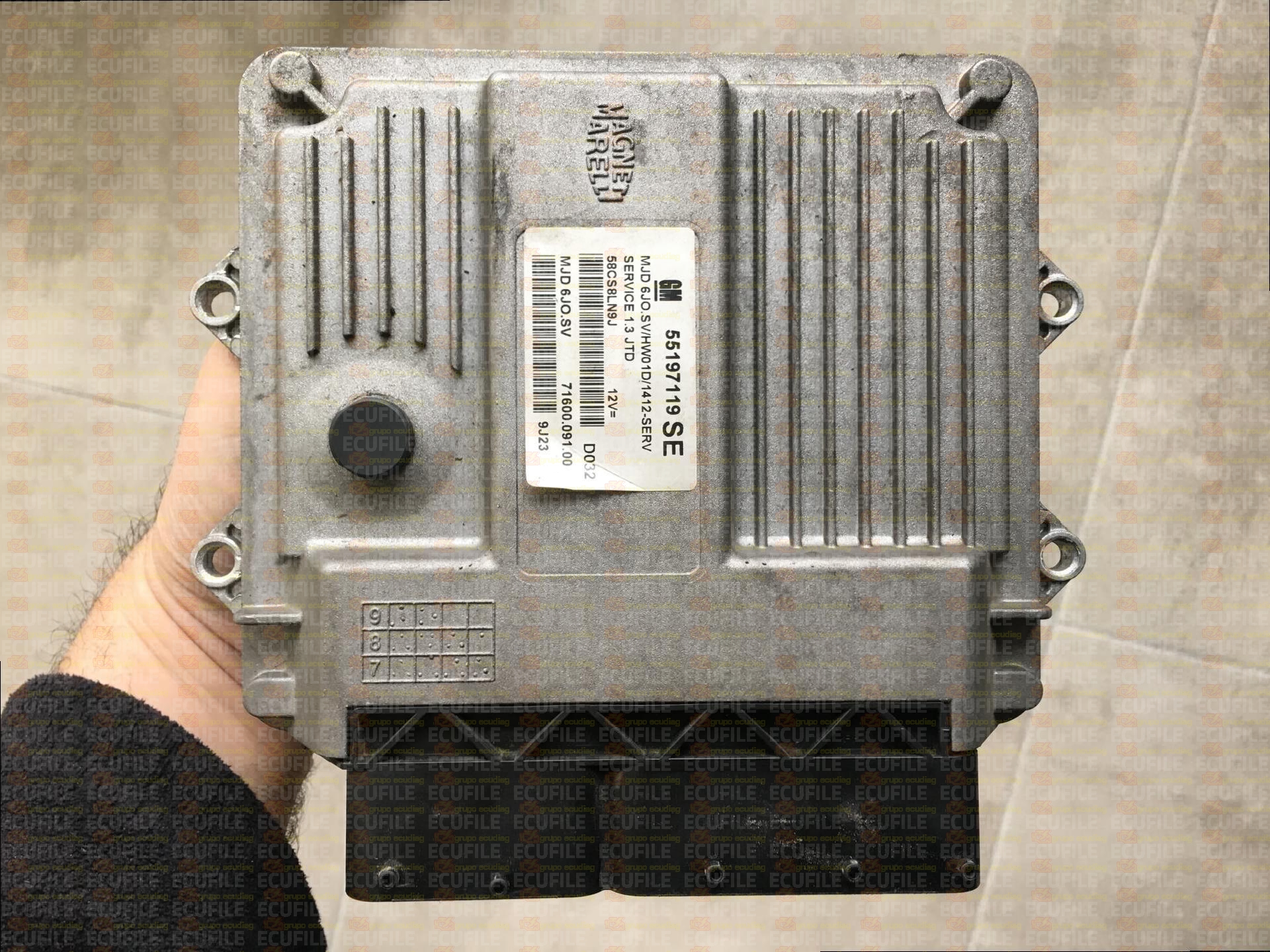 MAGNETI MARELLI MJD 6JO.SV 6JO.C8 71600.091.00 71600.036.06 OPEL COMBO C 1.3 CDTI 70HP 55197119 55194020 SE YW 1414C588