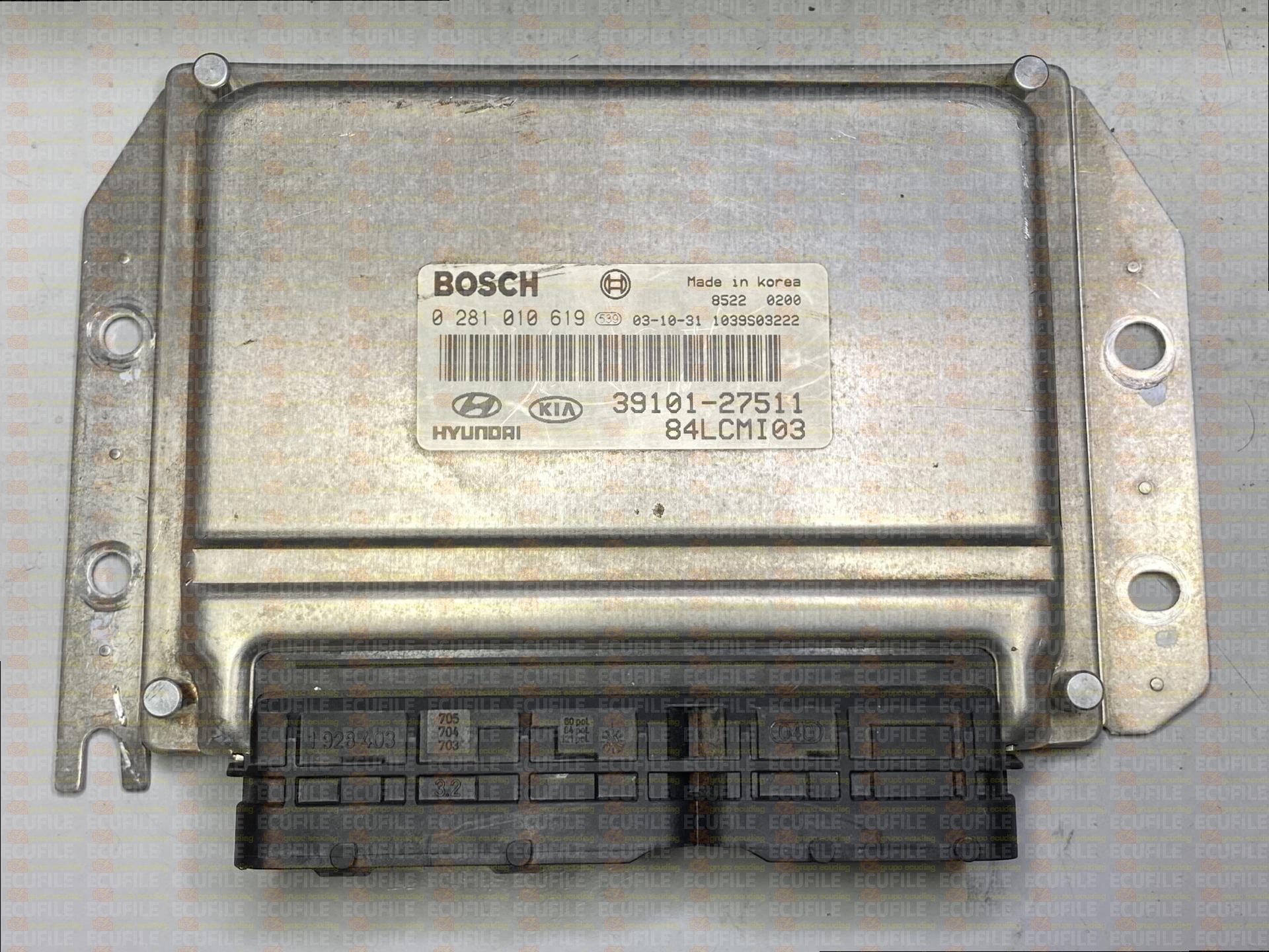 BOSCH EDC15C7-4.30 0281010619 HYUNDAI ACCENT II 1.5 CRDI 82HP 39101-27511 1037368430 - 84LCMI03