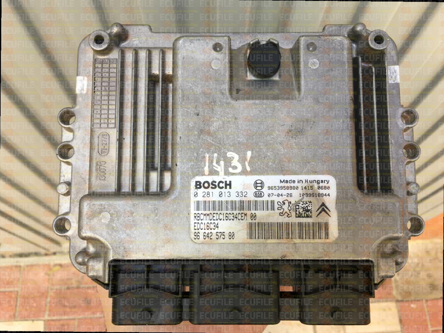 BOSCH EDC16C34-4.11 0281013332 CITROEN C4 C5 PEUGEOT 307 308 407 1.6 HDI 110HP 9664257580 1037383737