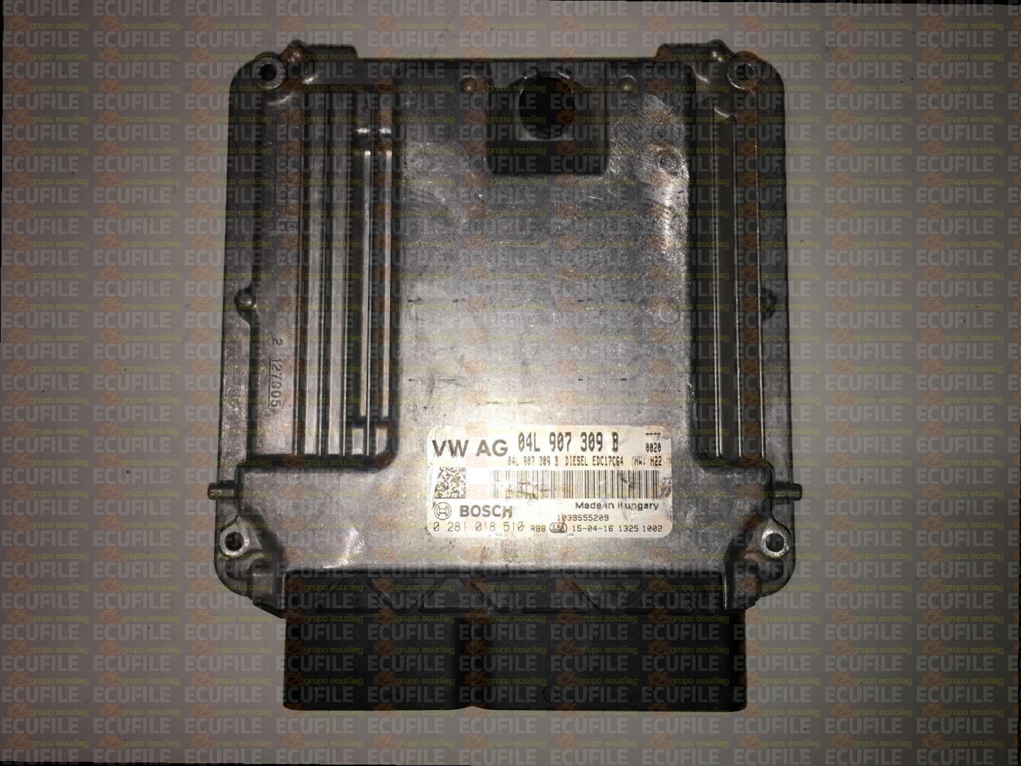 BOSCH EDC17C64-2.15 0281018510 SEAT LEON III 1.6 TDI 105HP 04L907309B 04L906021M 1037547737-7635